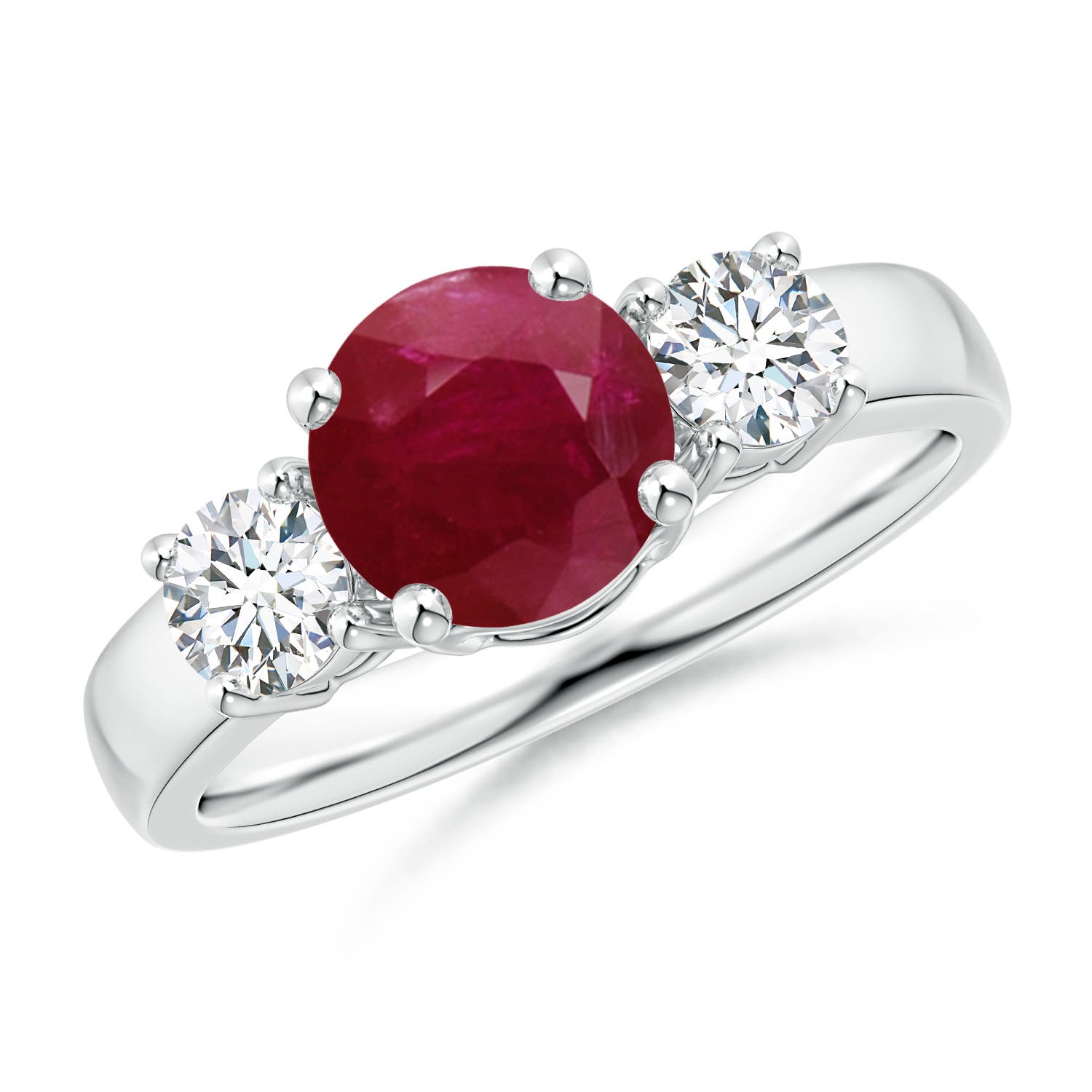 A - Ruby / 1.86 CT / 14 KT White Gold