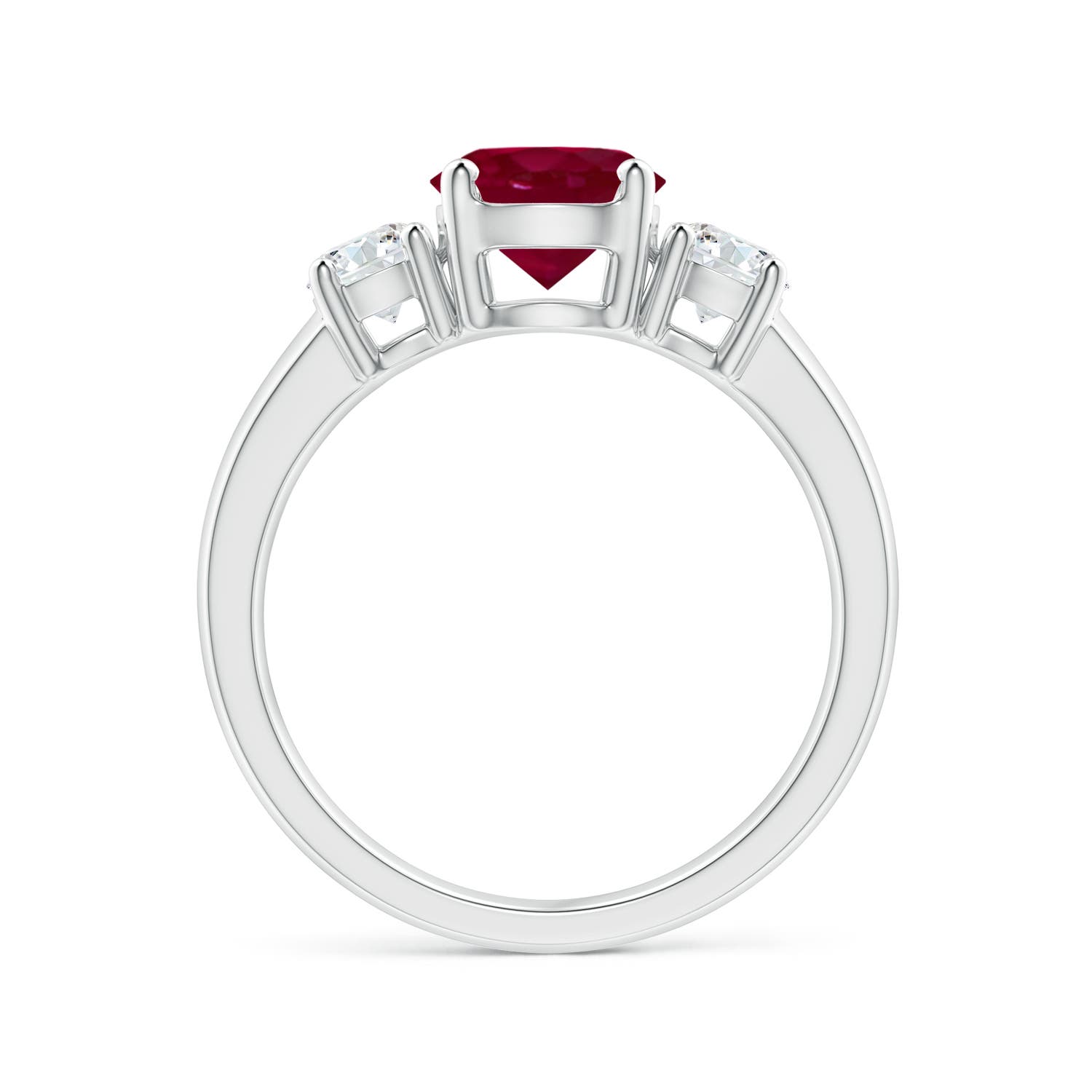 A - Ruby / 1.86 CT / 14 KT White Gold