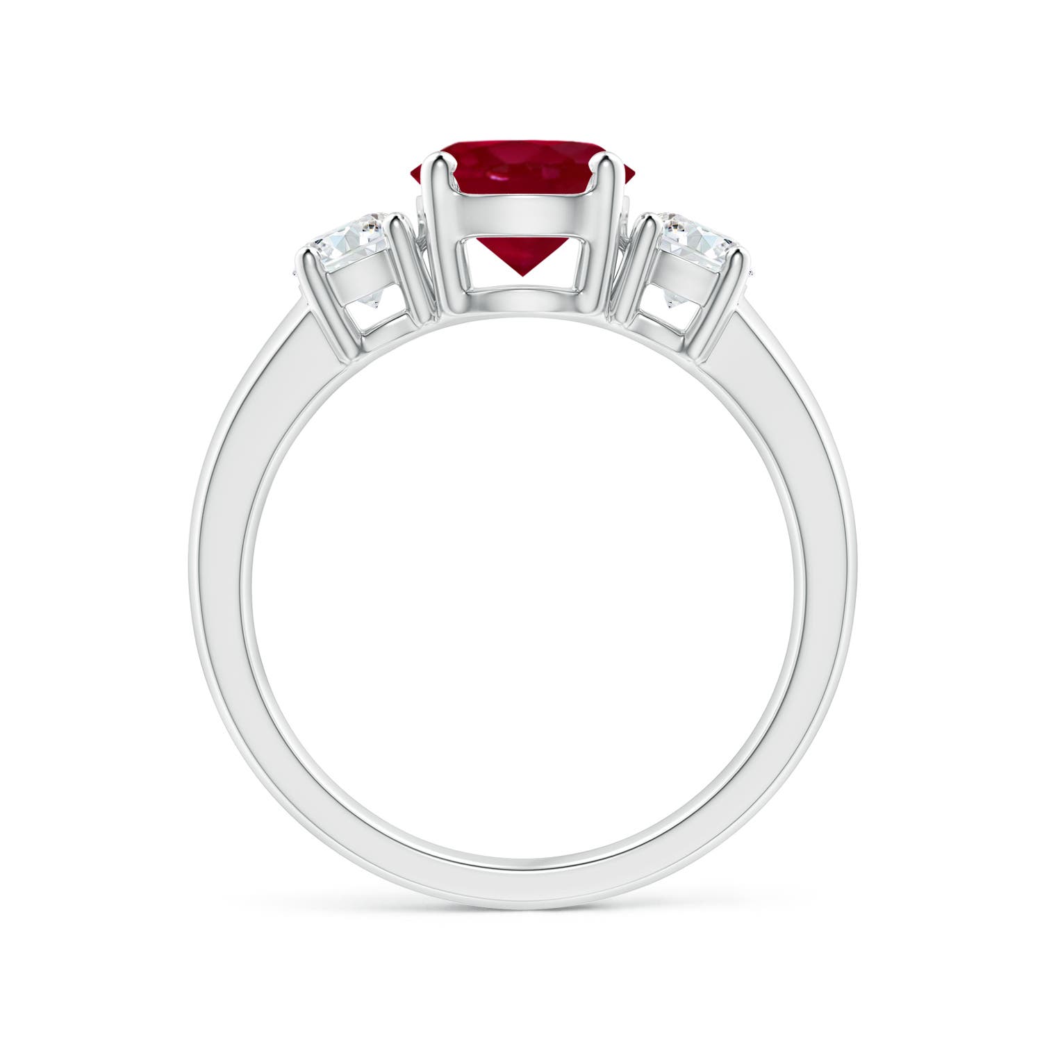 AA - Ruby / 1.86 CT / 14 KT White Gold