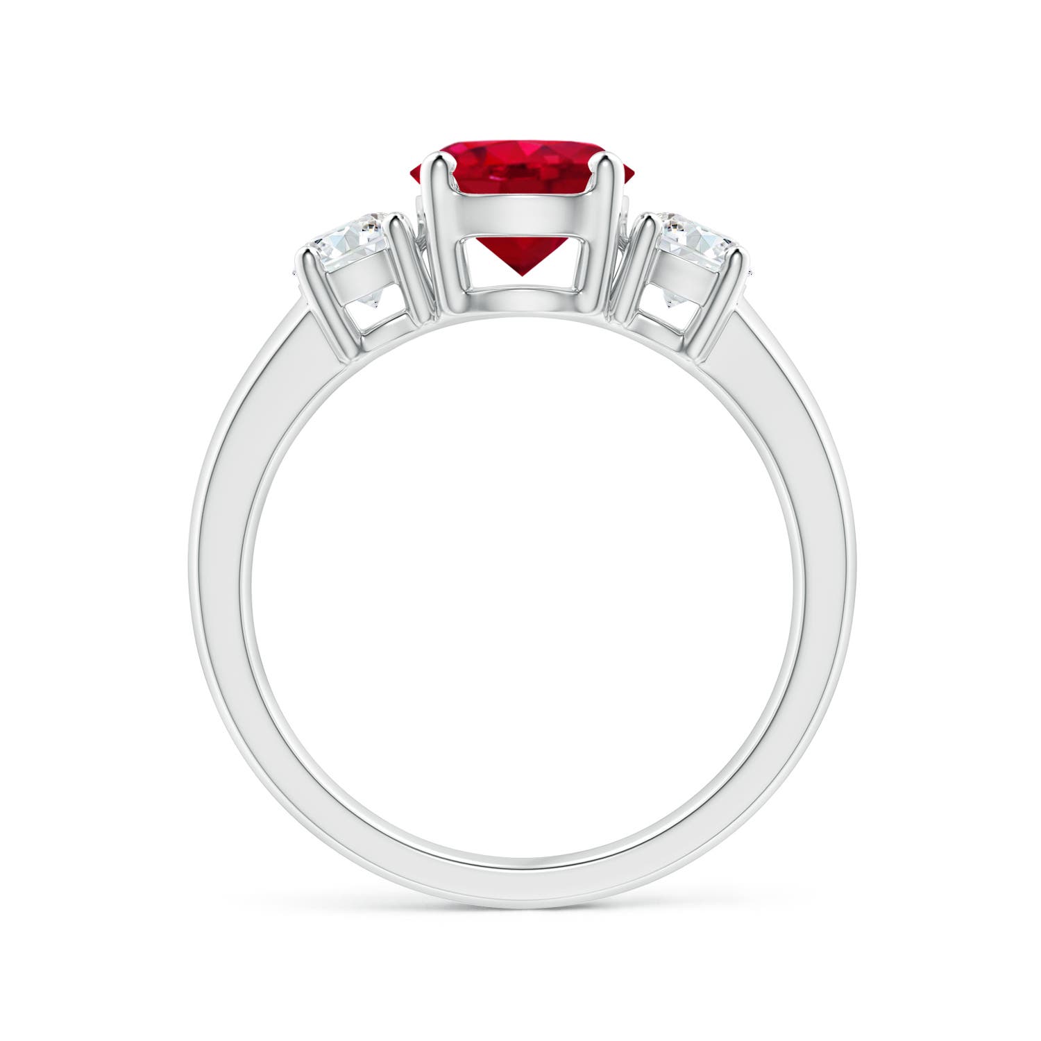 AAA - Ruby / 1.86 CT / 14 KT White Gold