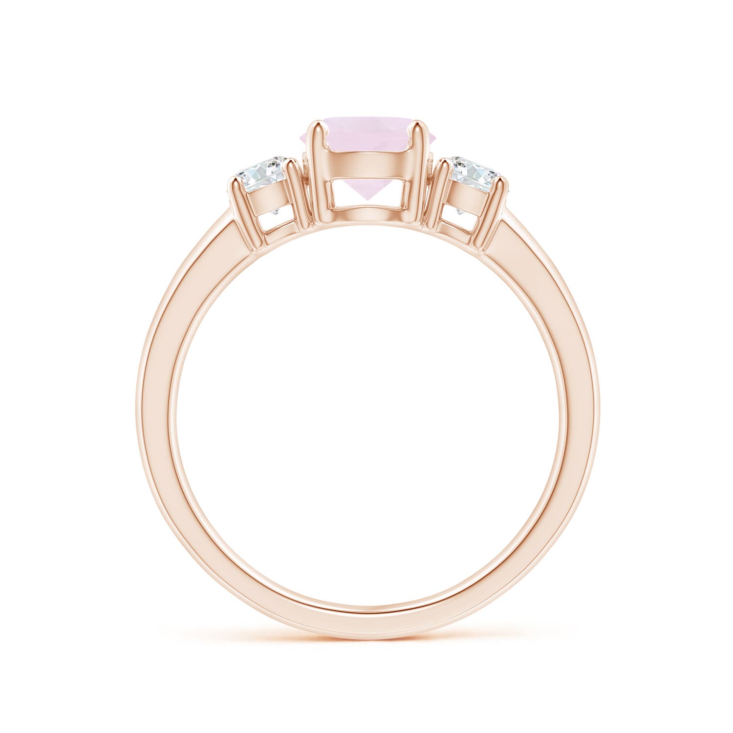 A - Rose Quartz / 1.17 CT / 14 KT Rose Gold