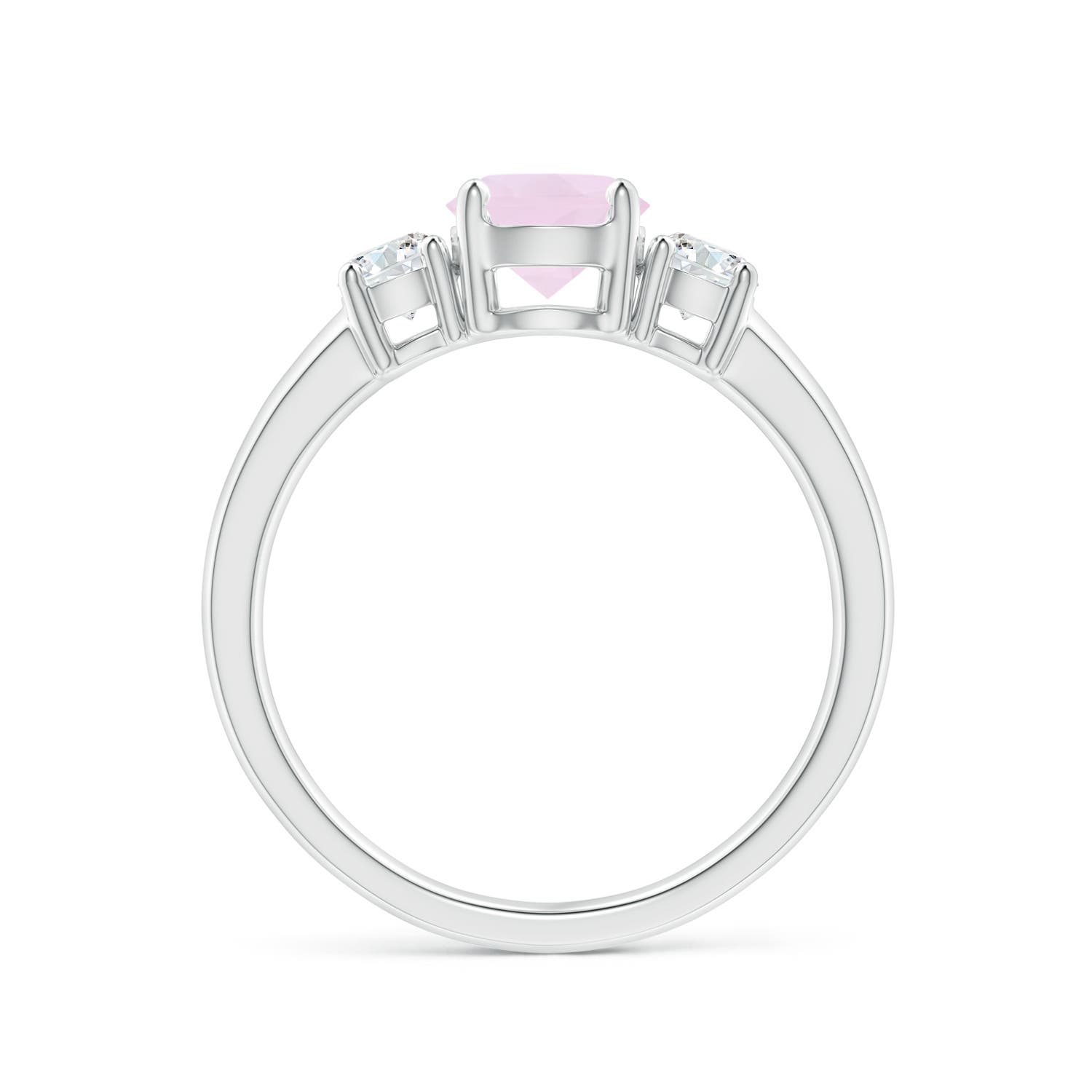 AA - Rose Quartz / 1.17 CT / 14 KT White Gold