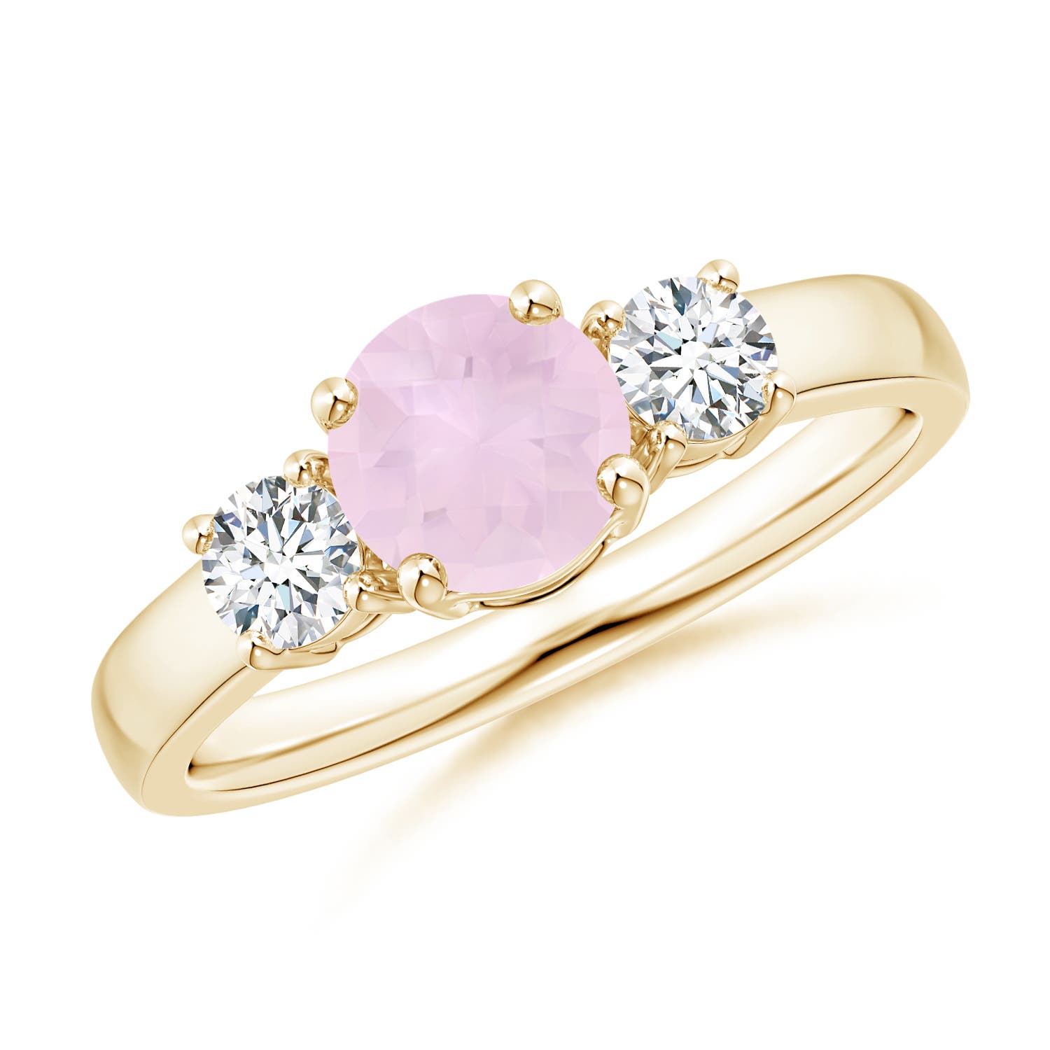 AA - Rose Quartz / 1.17 CT / 14 KT Yellow Gold