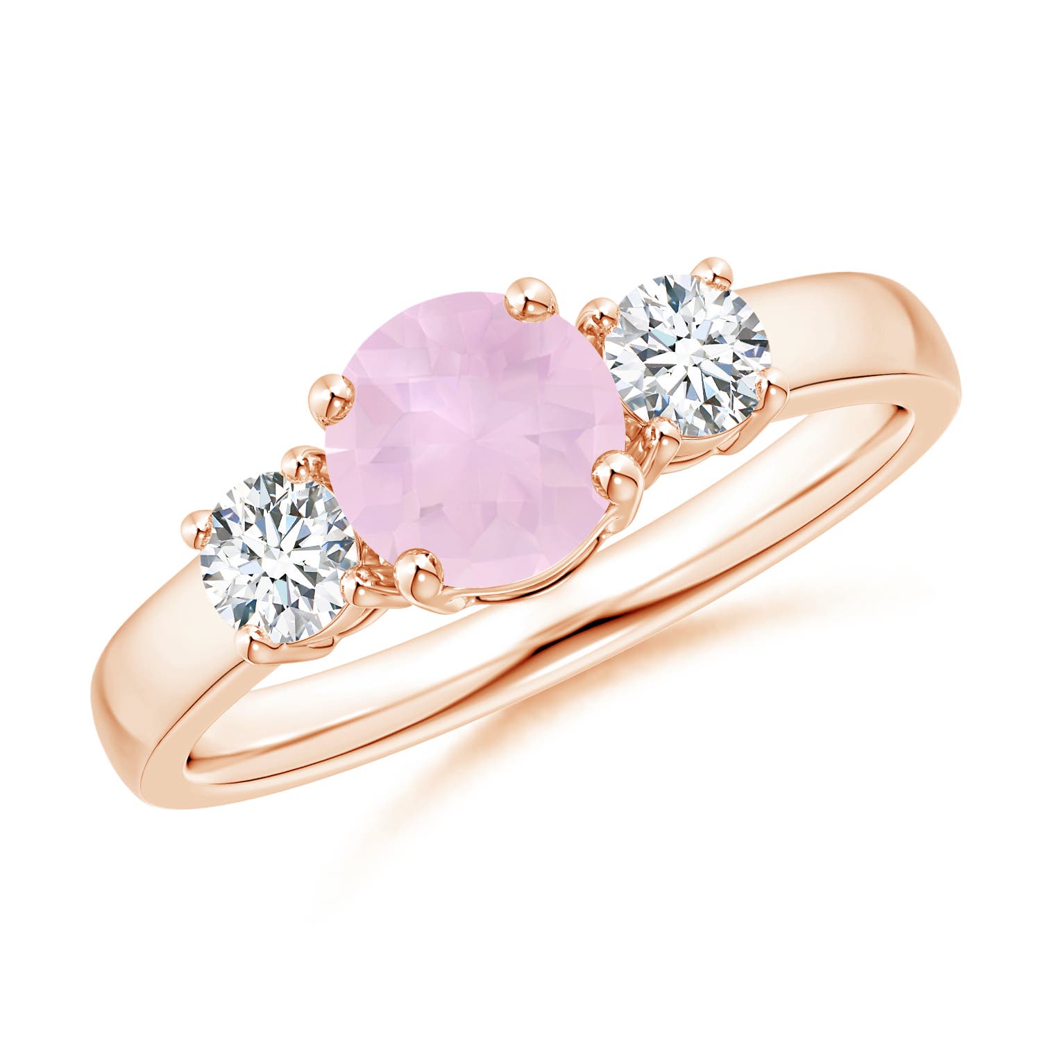 AAA - Rose Quartz / 1.17 CT / 14 KT Rose Gold