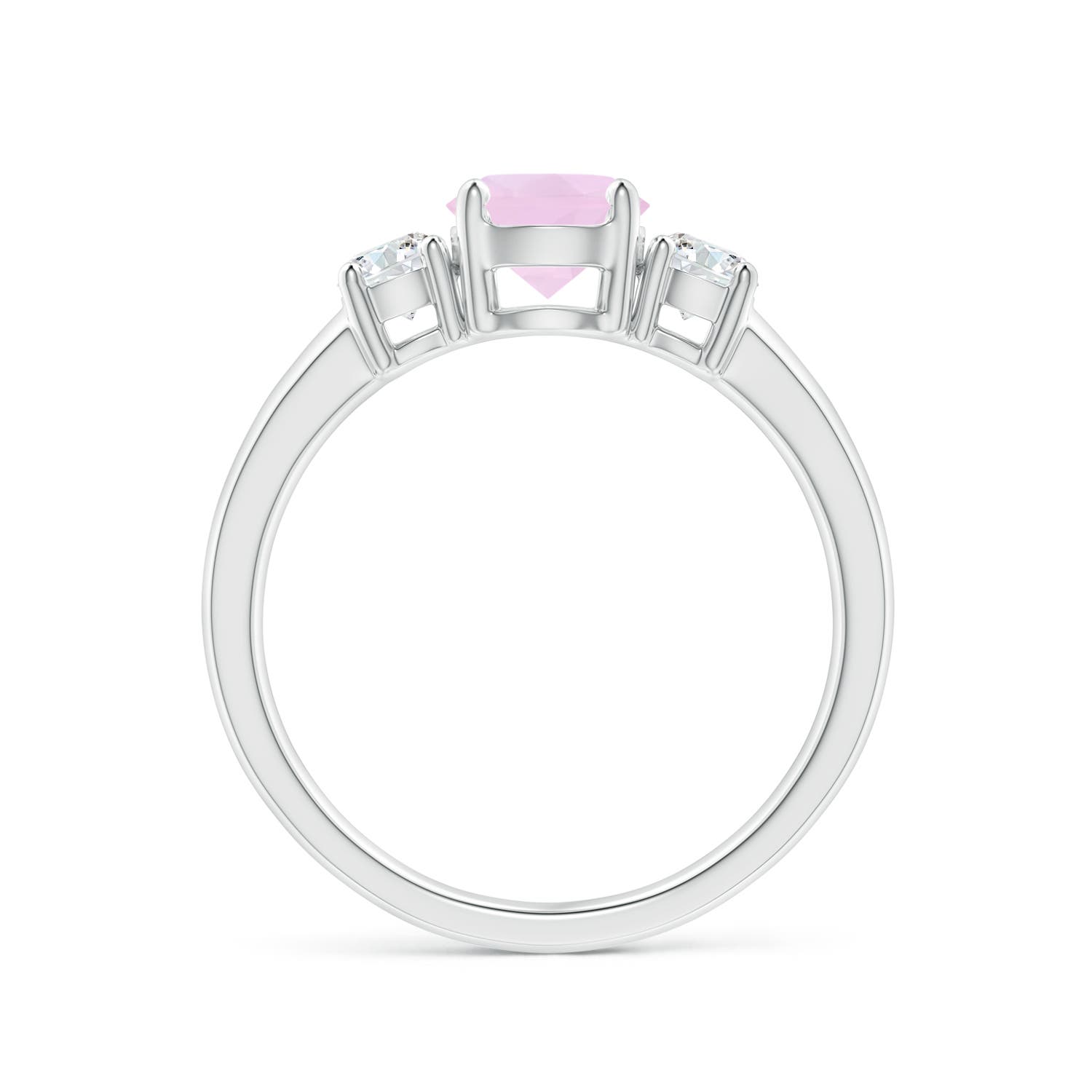 AAA - Rose Quartz / 1.17 CT / 14 KT White Gold