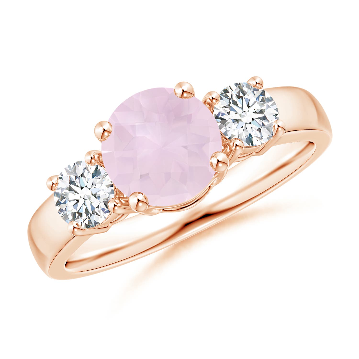 A - Rose Quartz / 1.81 CT / 14 KT Rose Gold