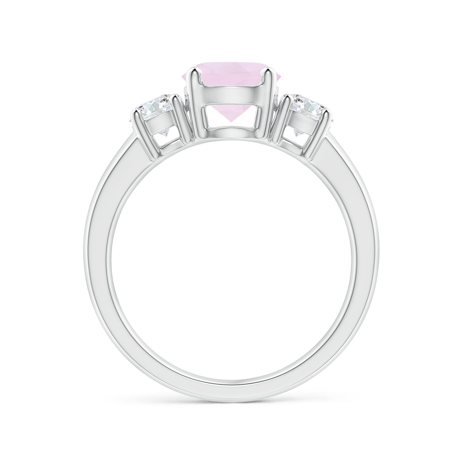 AA - Rose Quartz / 1.81 CT / 14 KT White Gold