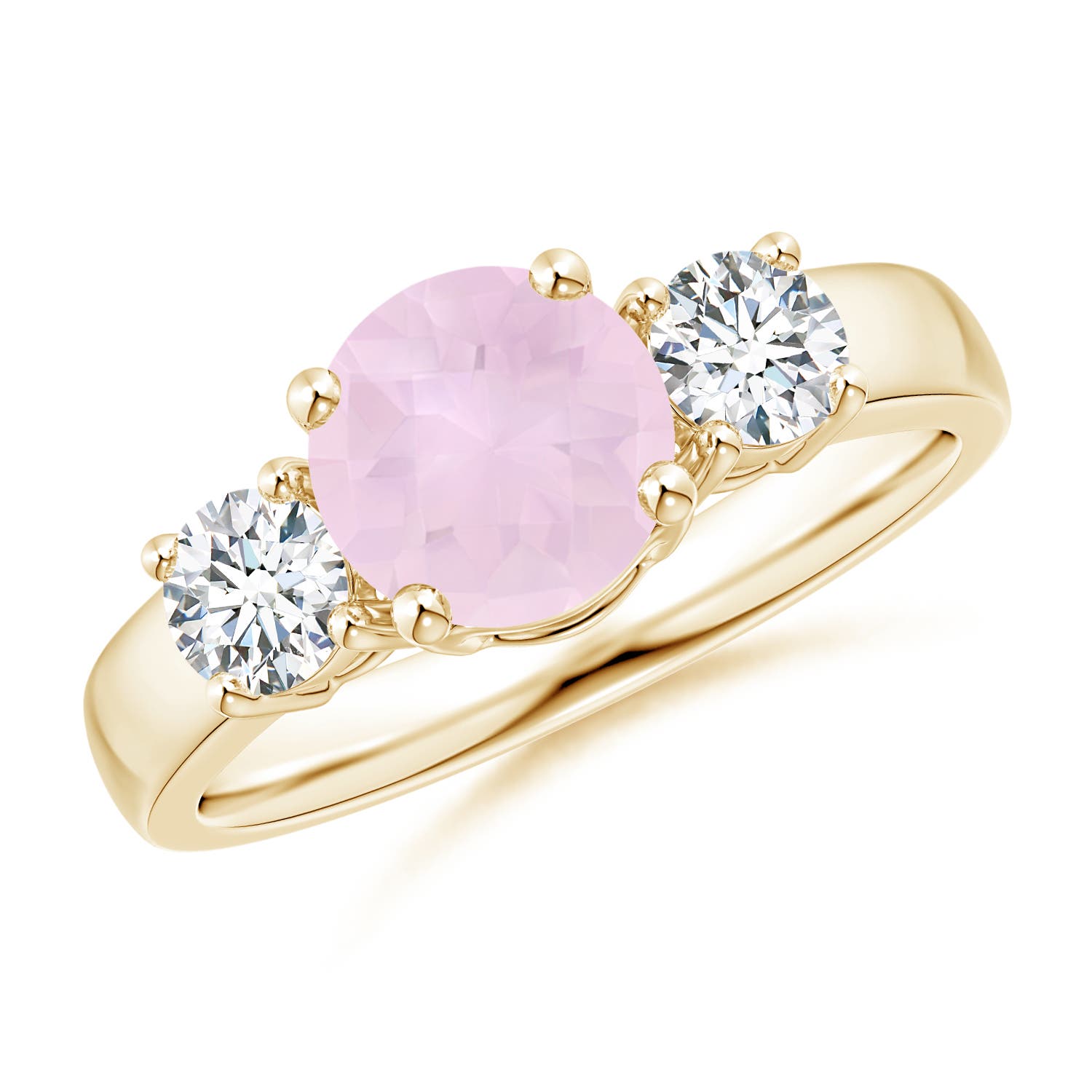 AA - Rose Quartz / 1.81 CT / 14 KT Yellow Gold