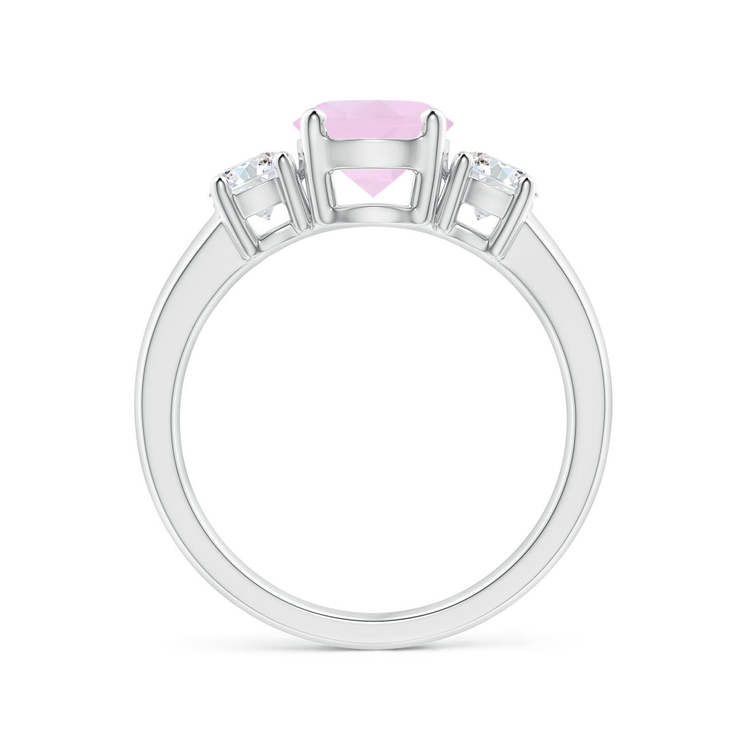 AAA - Rose Quartz / 1.81 CT / 14 KT White Gold