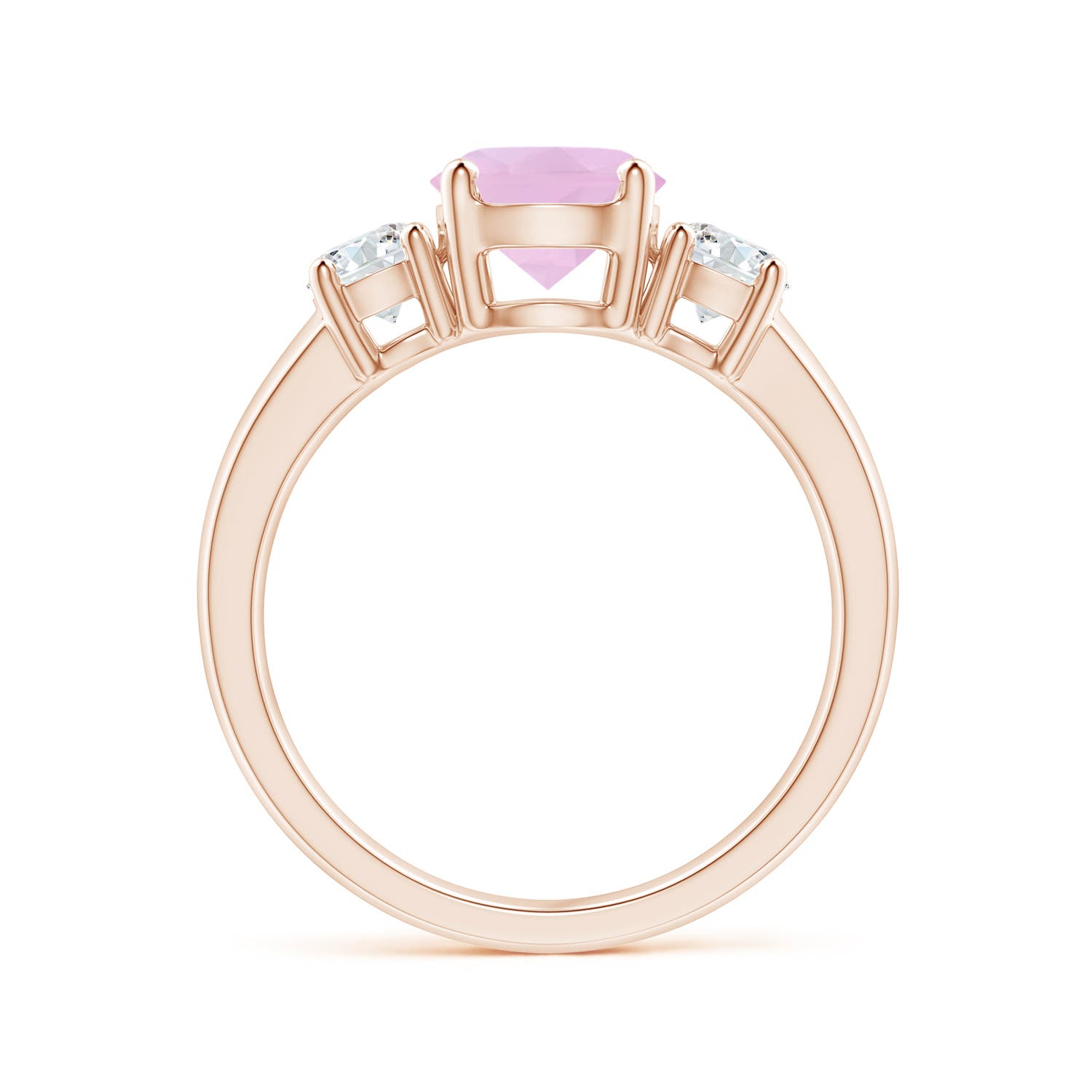 AAAA - Rose Quartz / 1.81 CT / 14 KT Rose Gold