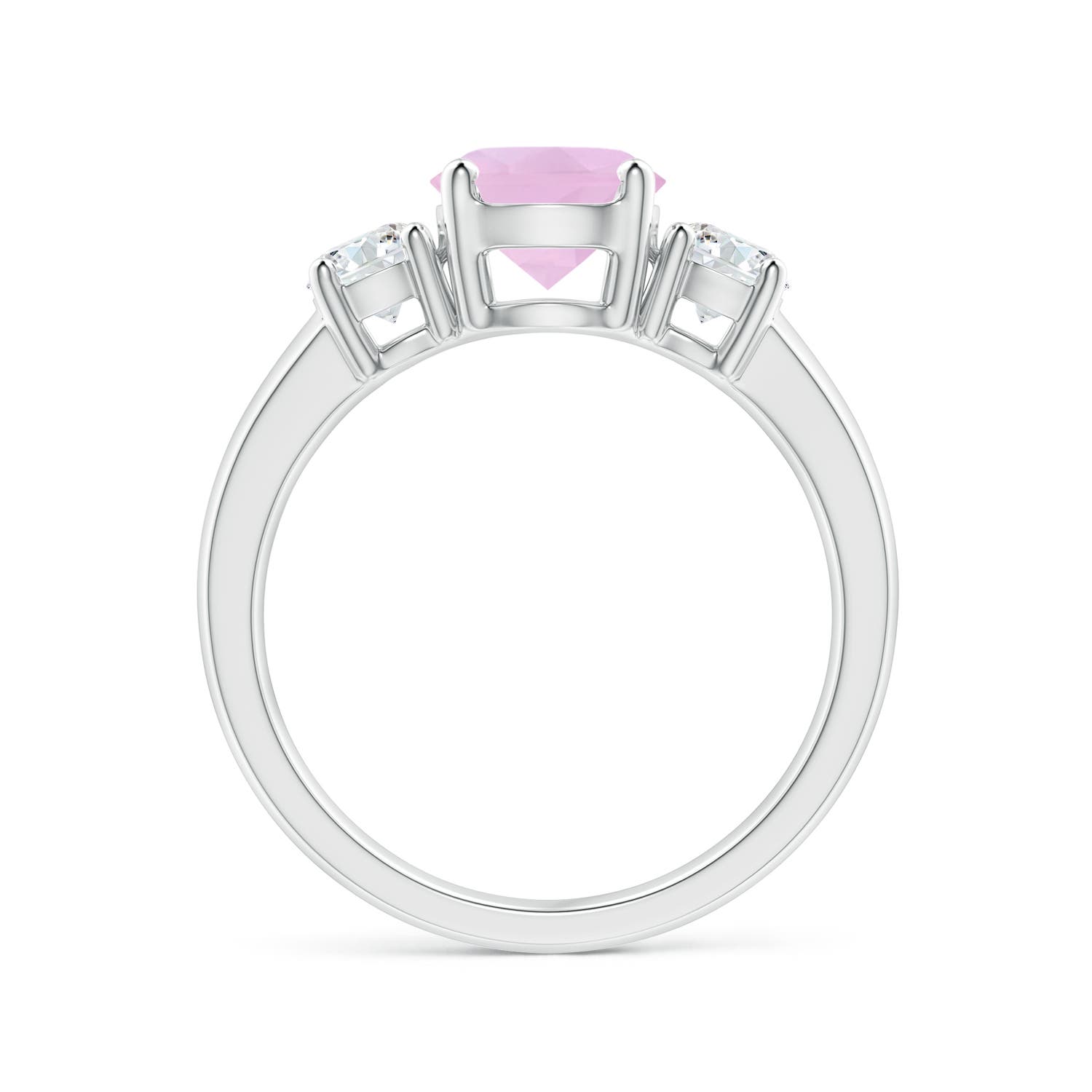 AAAA - Rose Quartz / 1.81 CT / 14 KT White Gold