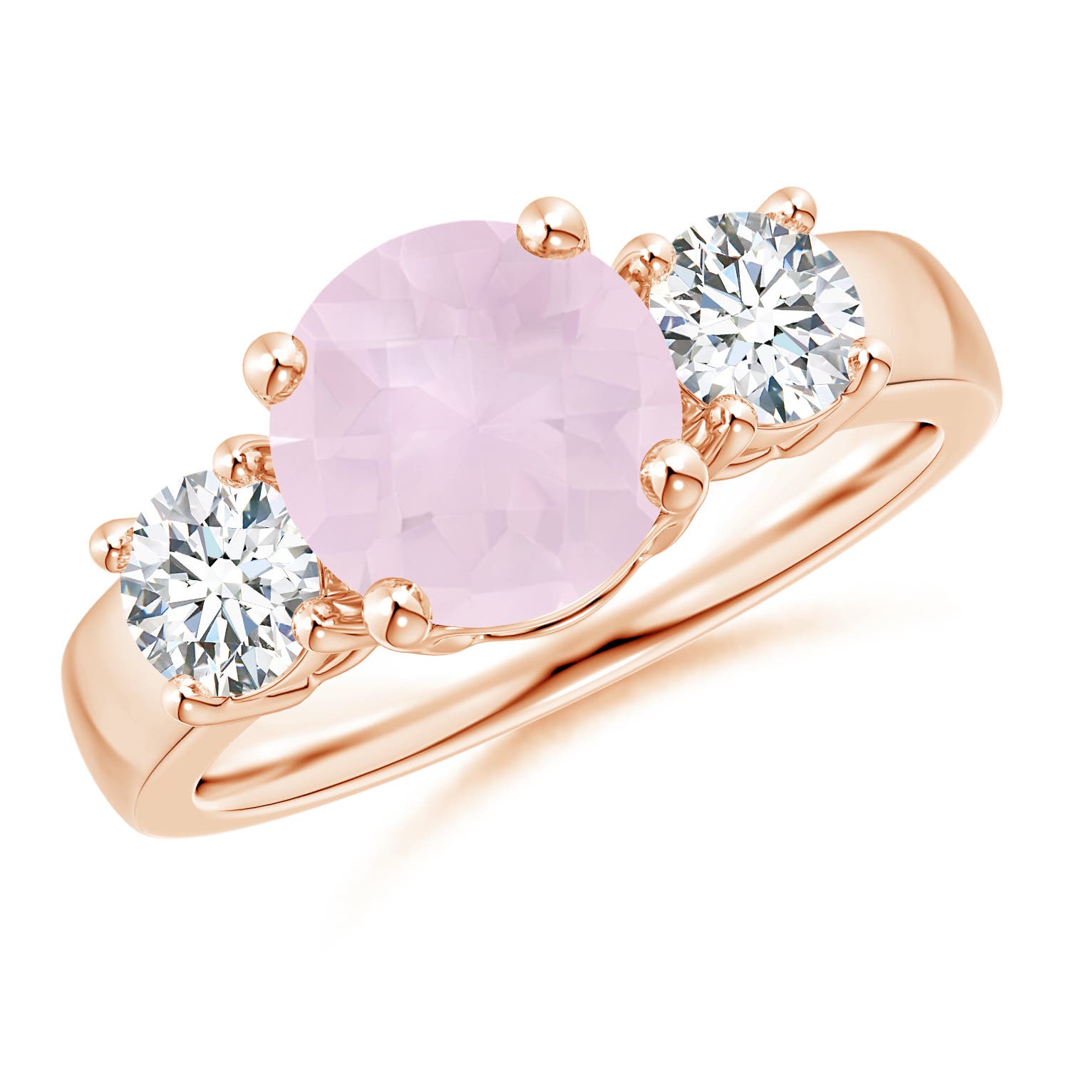 A - Rose Quartz / 2.4 CT / 14 KT Rose Gold