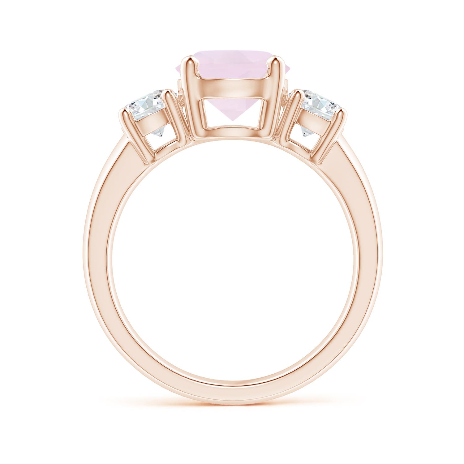 A - Rose Quartz / 2.4 CT / 14 KT Rose Gold