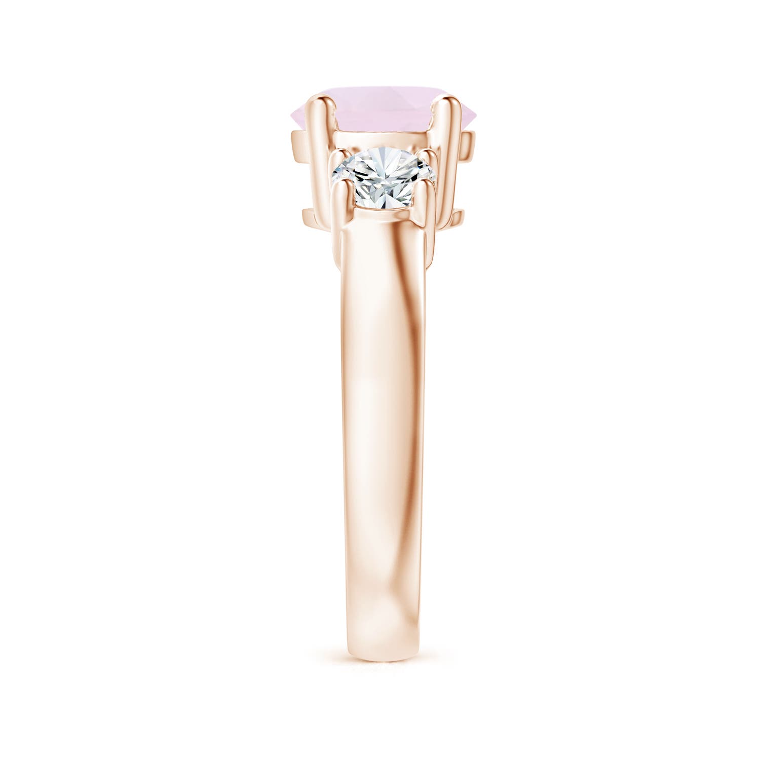 A - Rose Quartz / 2.4 CT / 14 KT Rose Gold