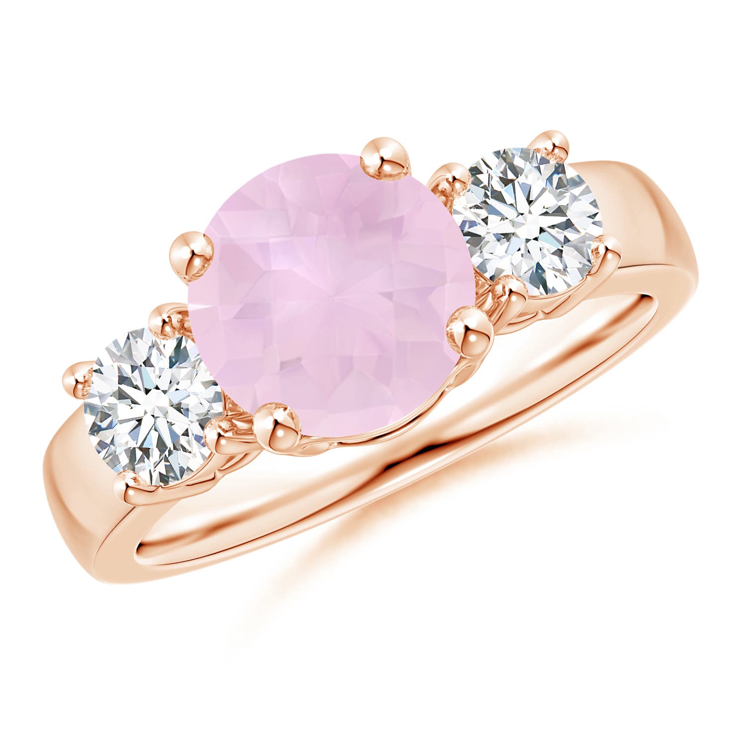 AAA - Rose Quartz / 2.4 CT / 14 KT Rose Gold