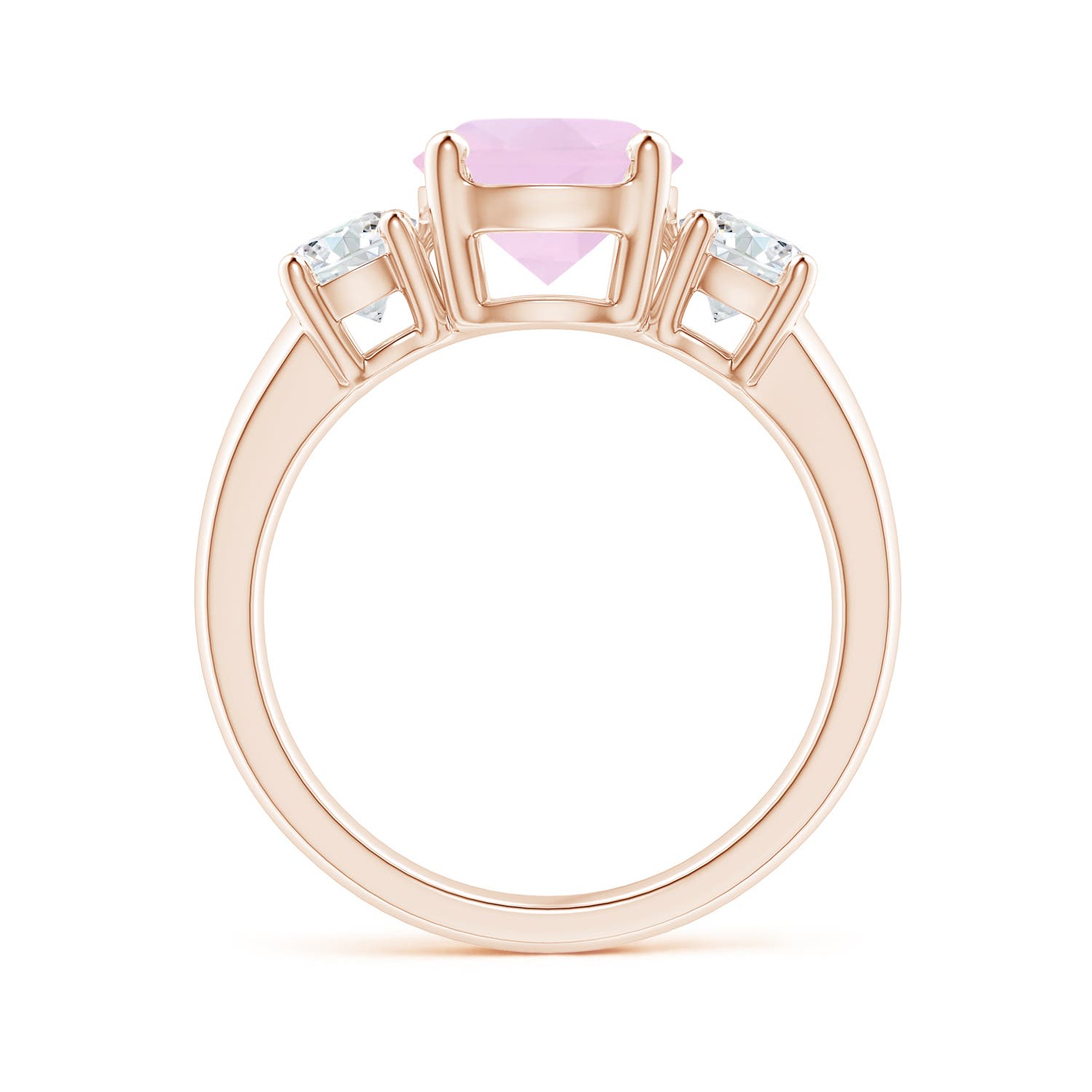 AAA - Rose Quartz / 2.4 CT / 14 KT Rose Gold