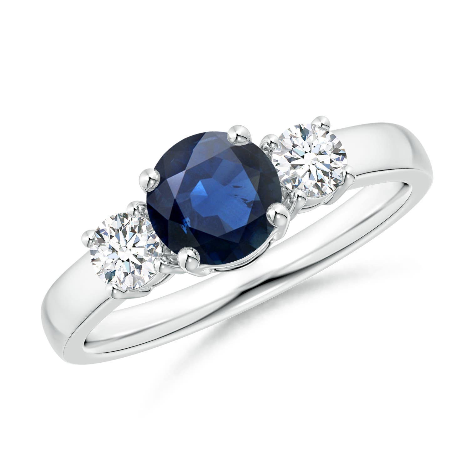 AA - Blue Sapphire / 1.32 CT / 14 KT White Gold