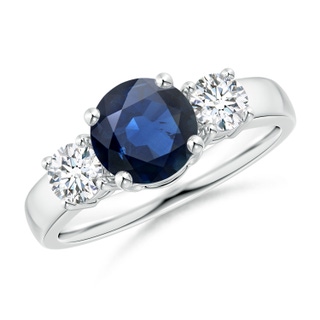 Round AA Blue Sapphire