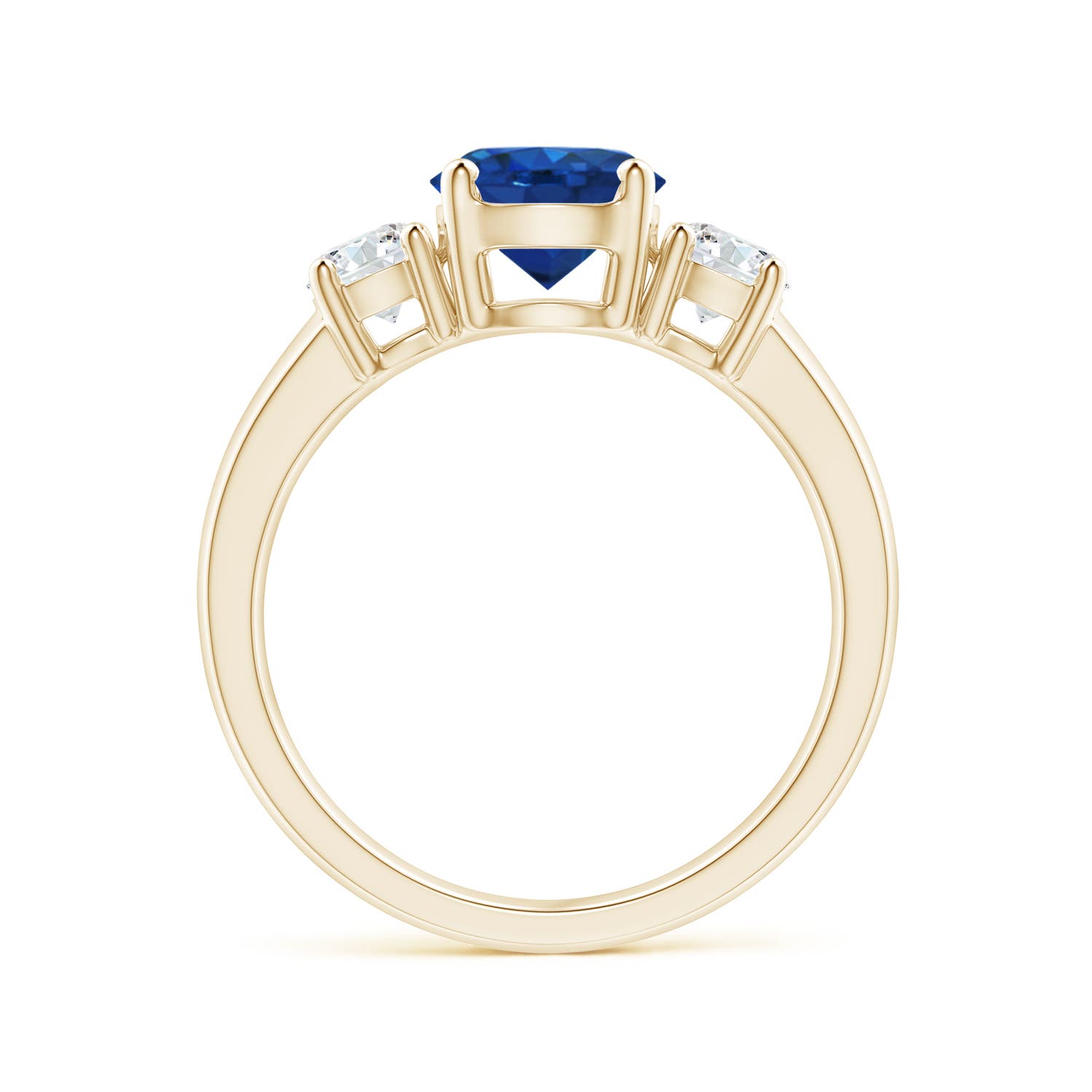 AAA - Blue Sapphire / 2.06 CT / 14 KT Yellow Gold