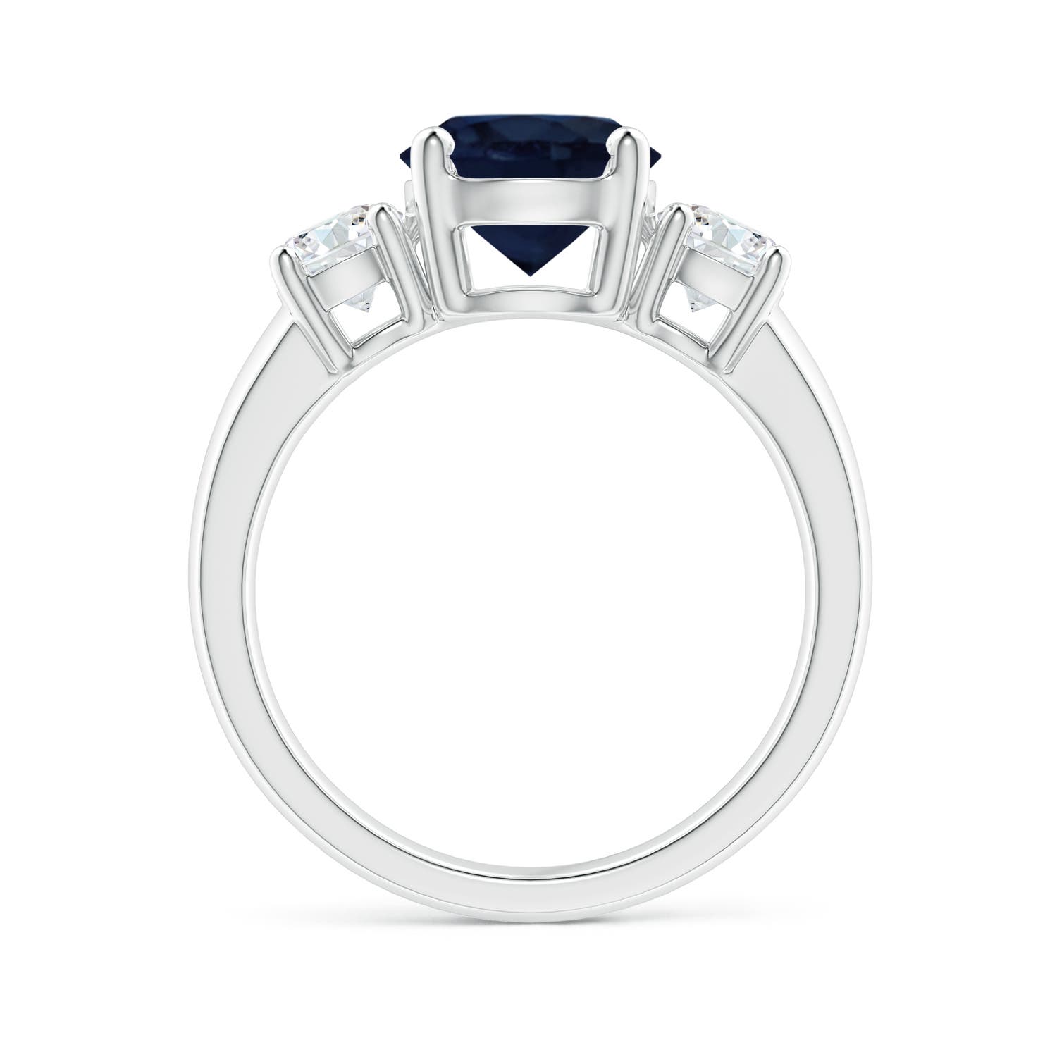 A - Blue Sapphire / 2.9 CT / 14 KT White Gold