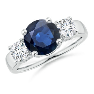 Round AA Blue Sapphire