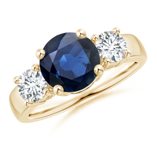 Round AA Blue Sapphire