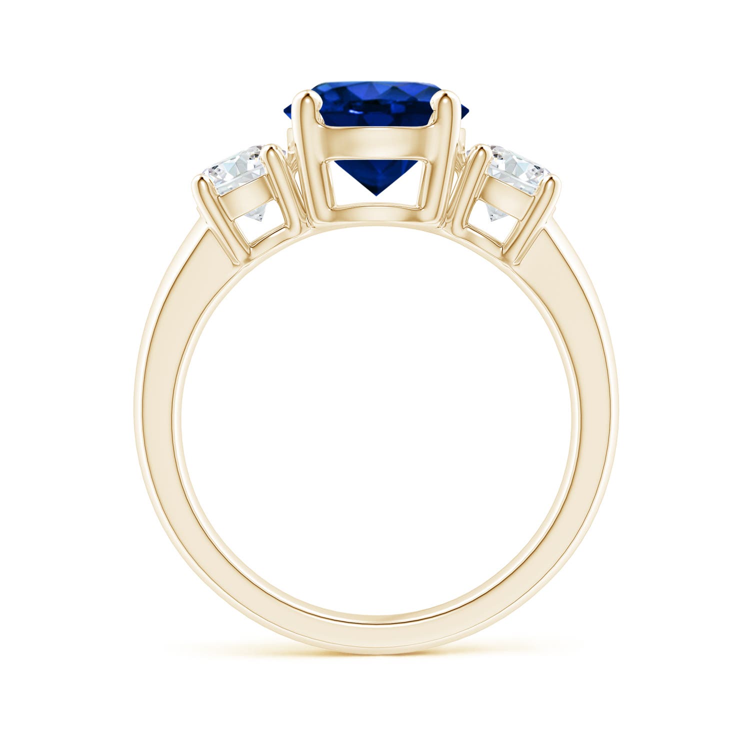 AAAA - Blue Sapphire / 2.9 CT / 14 KT Yellow Gold