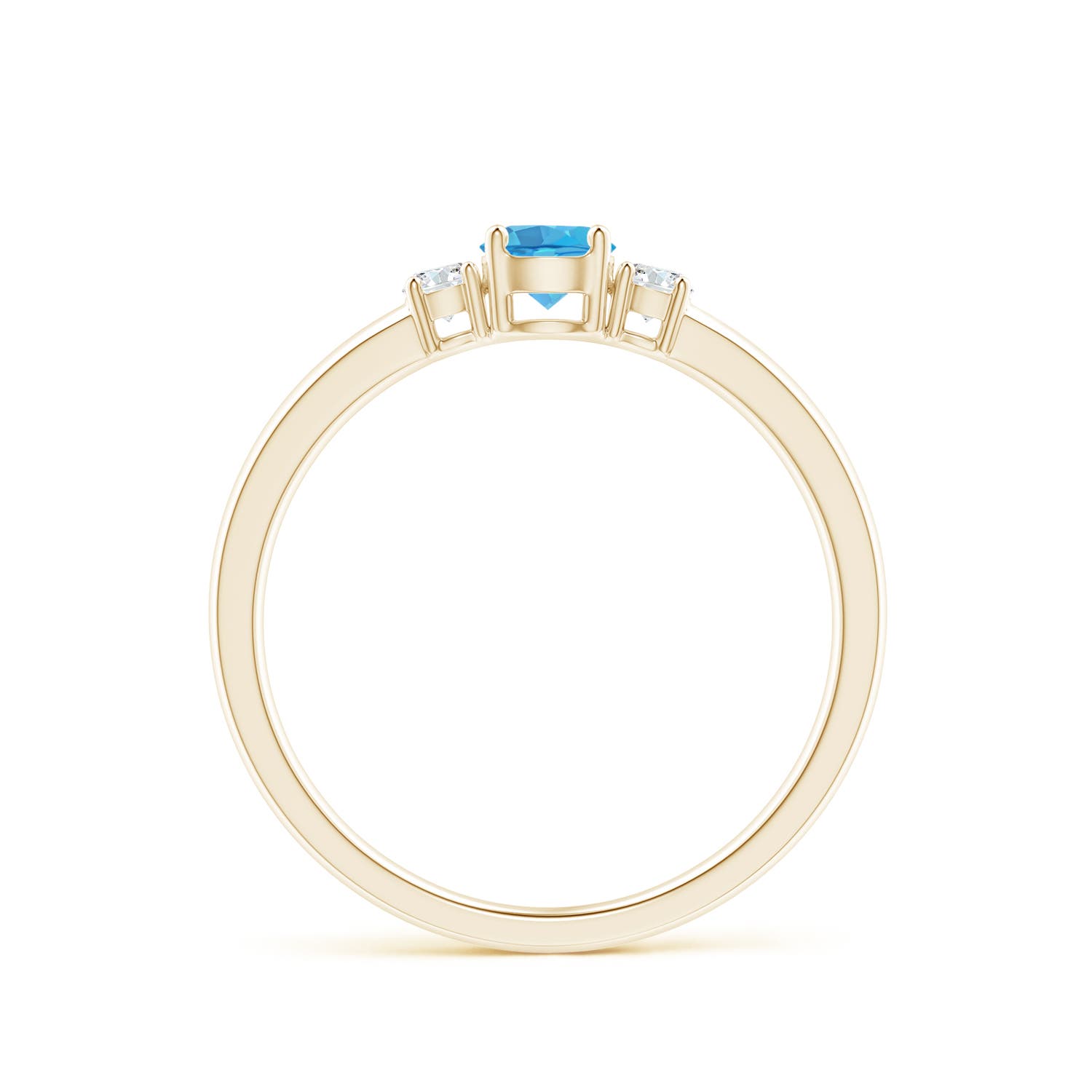 AA - Swiss Blue Topaz / 0.46 CT / 14 KT Yellow Gold