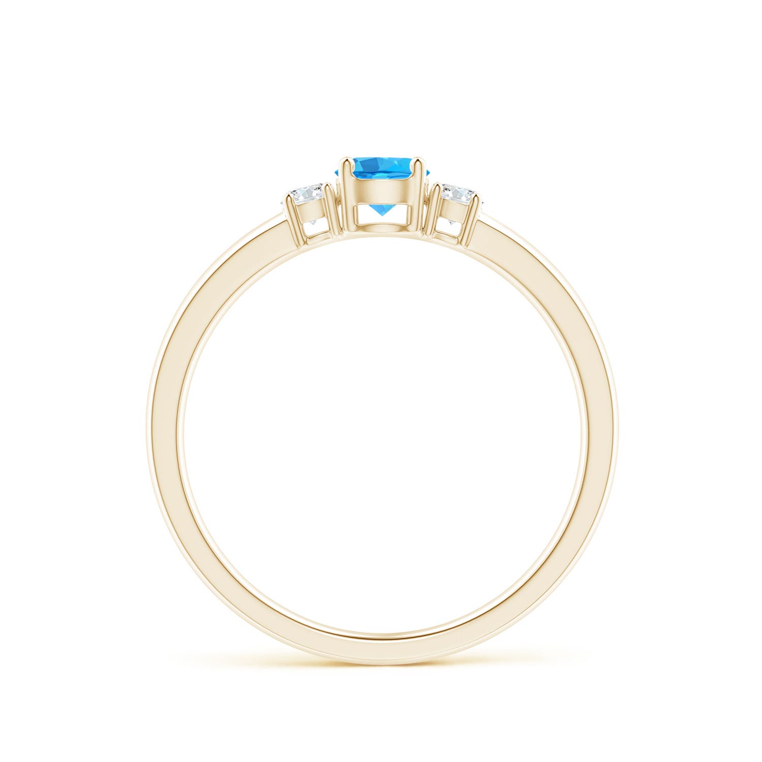 AAA - Swiss Blue Topaz / 0.46 CT / 14 KT Yellow Gold