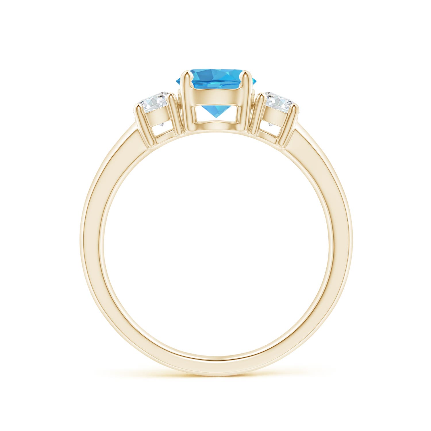 AA - Swiss Blue Topaz / 1.27 CT / 14 KT Yellow Gold