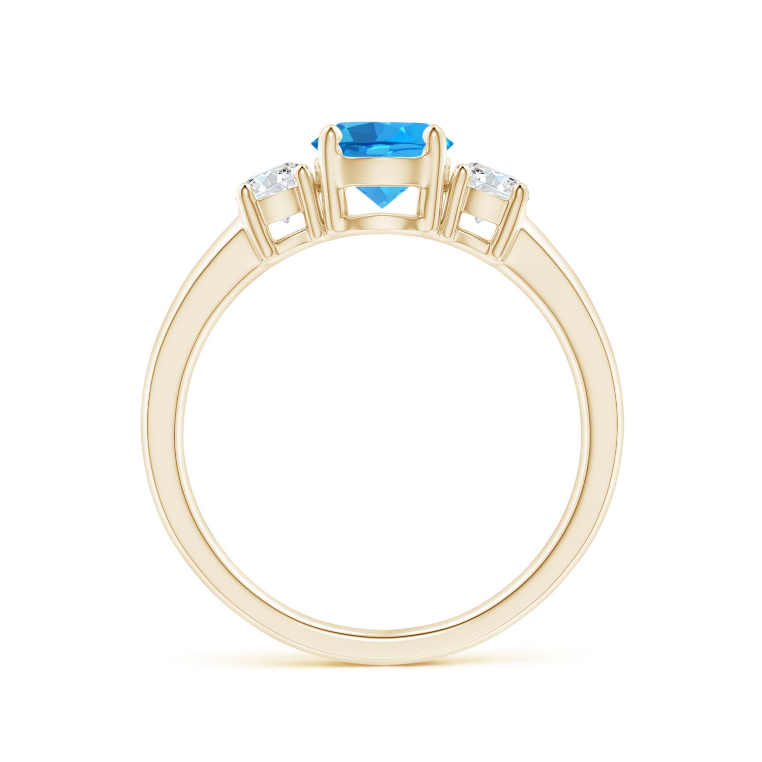 AAAA - Swiss Blue Topaz / 1.27 CT / 14 KT Yellow Gold