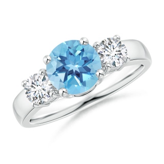 Round A Swiss Blue Topaz