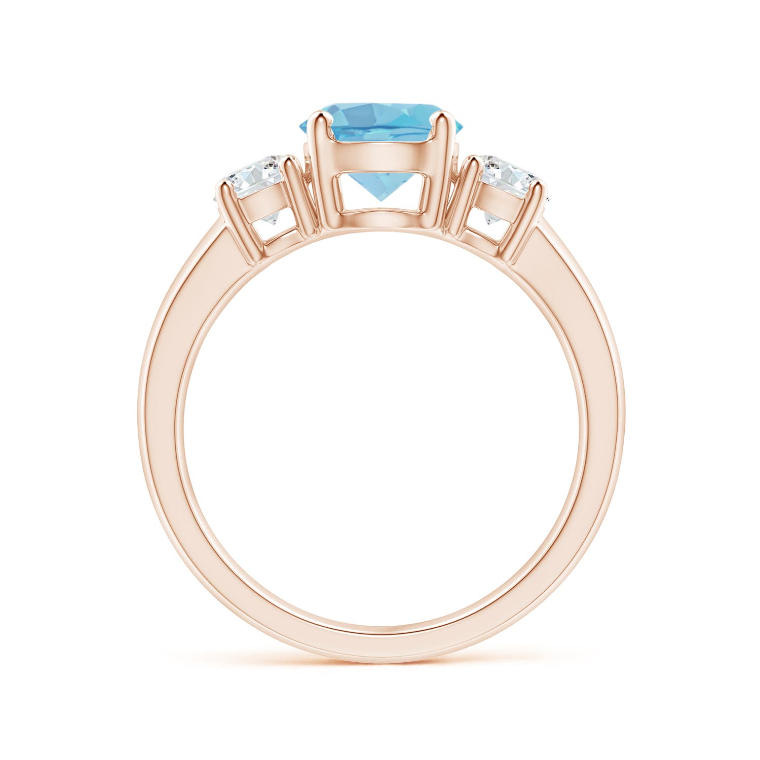 A - Swiss Blue Topaz / 2.01 CT / 14 KT Rose Gold