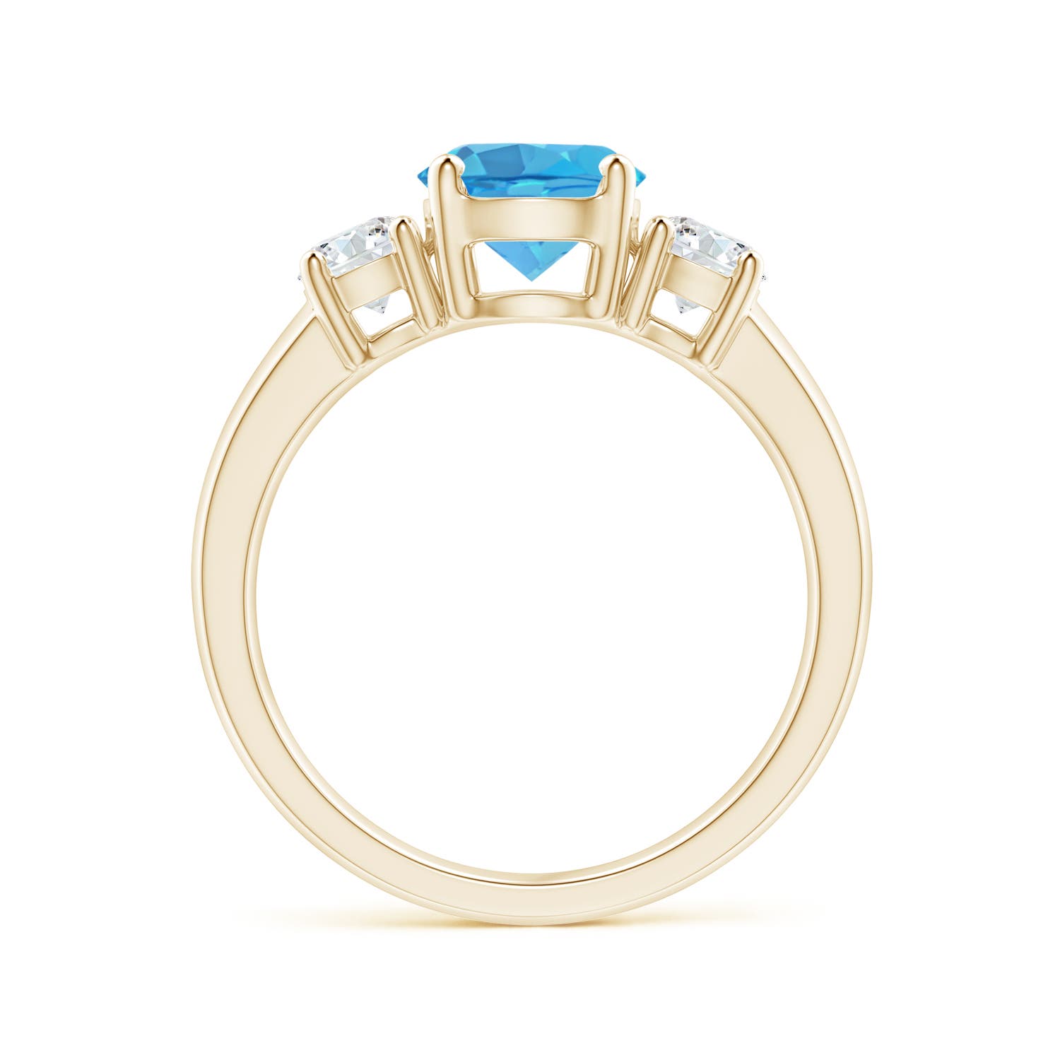 AA - Swiss Blue Topaz / 2.01 CT / 14 KT Yellow Gold