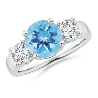 Round A Swiss Blue Topaz