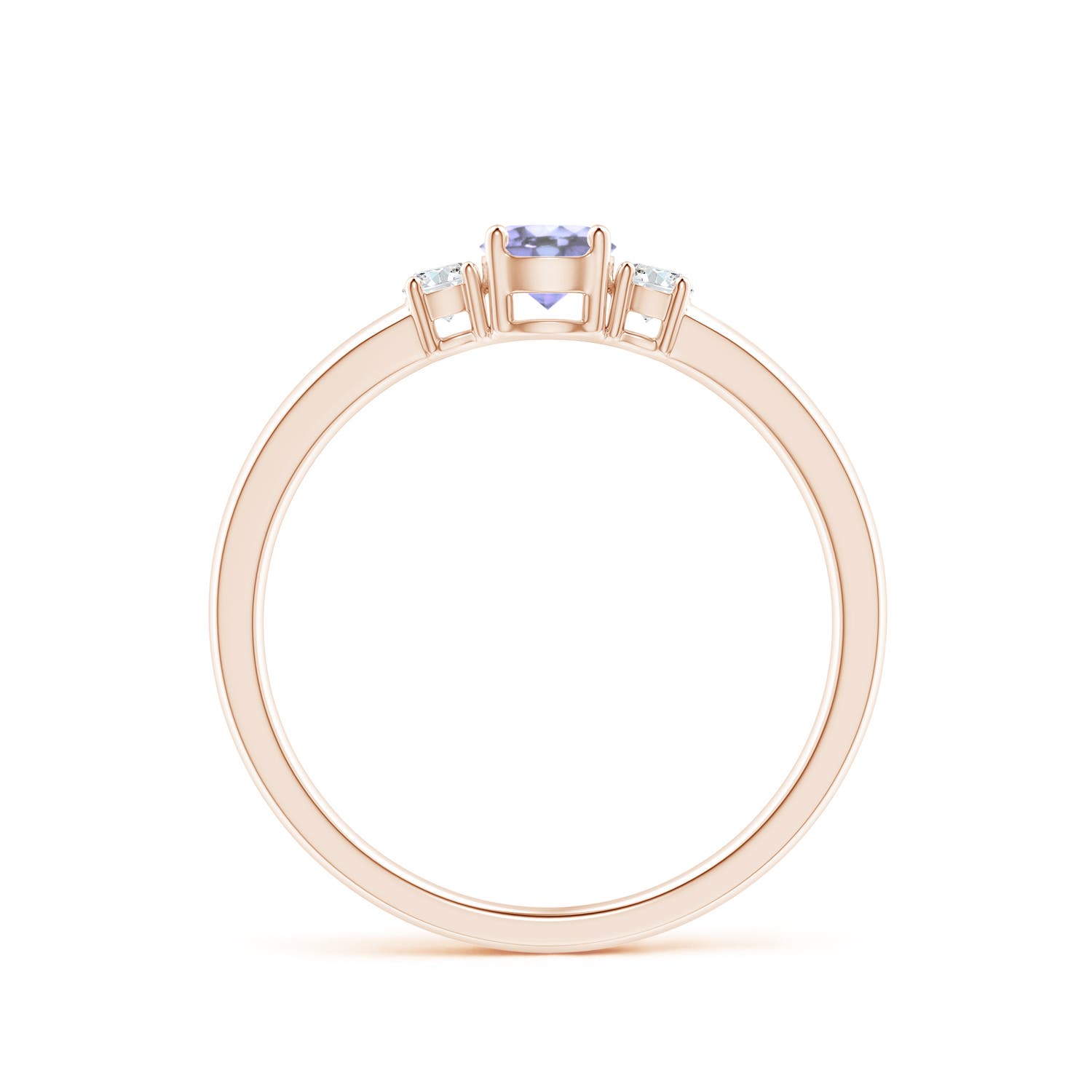 A - Tanzanite / 0.39 CT / 14 KT Rose Gold