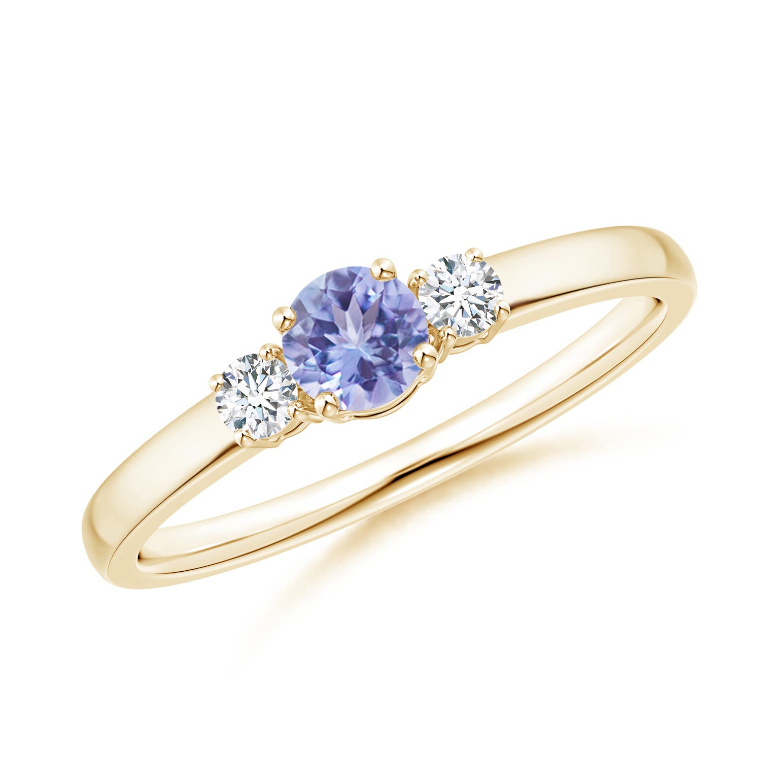 AA - Tanzanite / 0.39 CT / 14 KT Yellow Gold