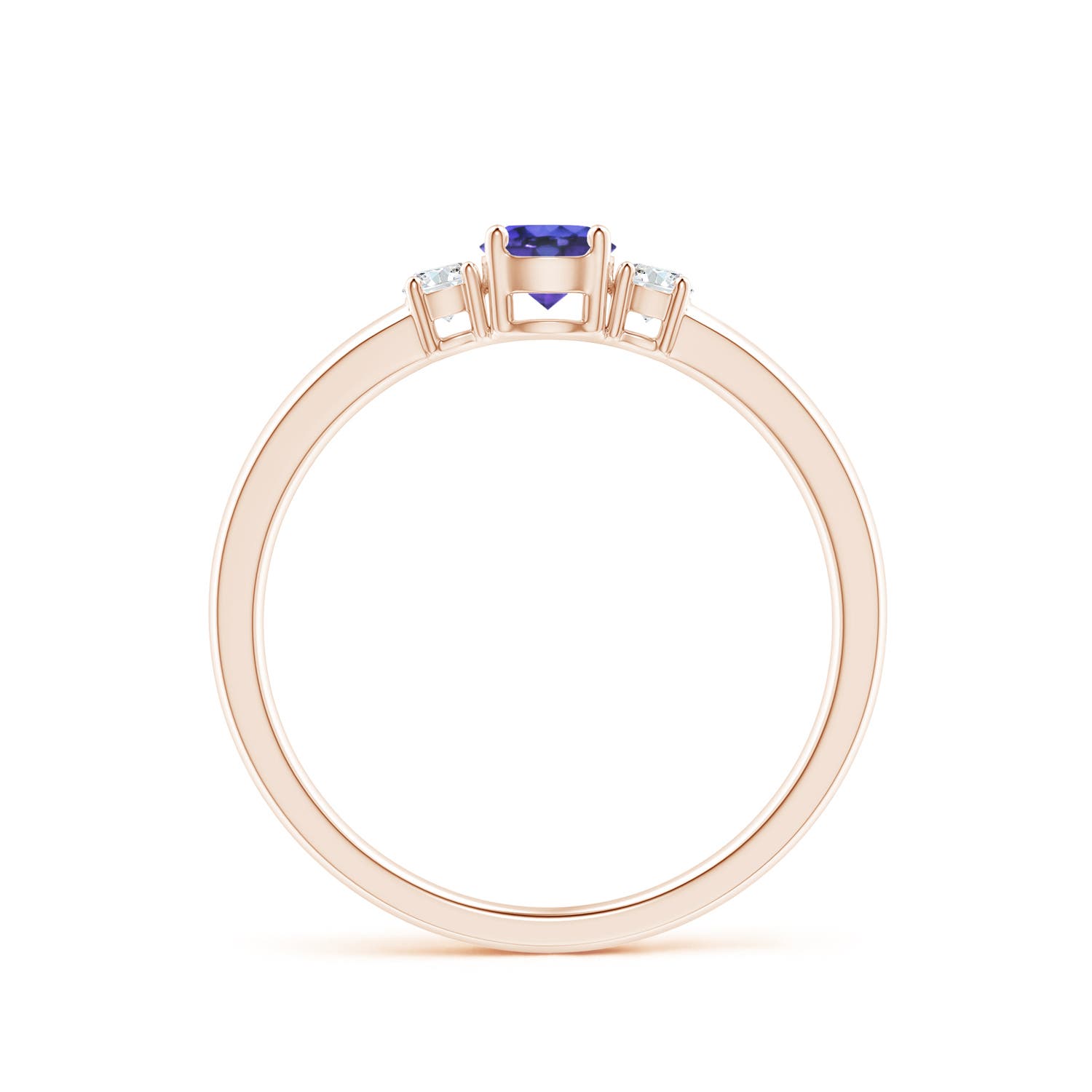 AAA - Tanzanite / 0.39 CT / 14 KT Rose Gold