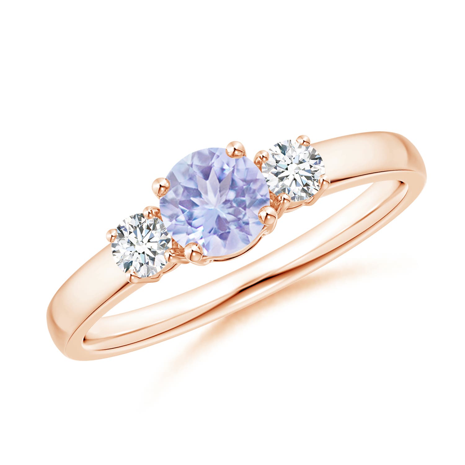 A - Tanzanite / 0.71 CT / 14 KT Rose Gold