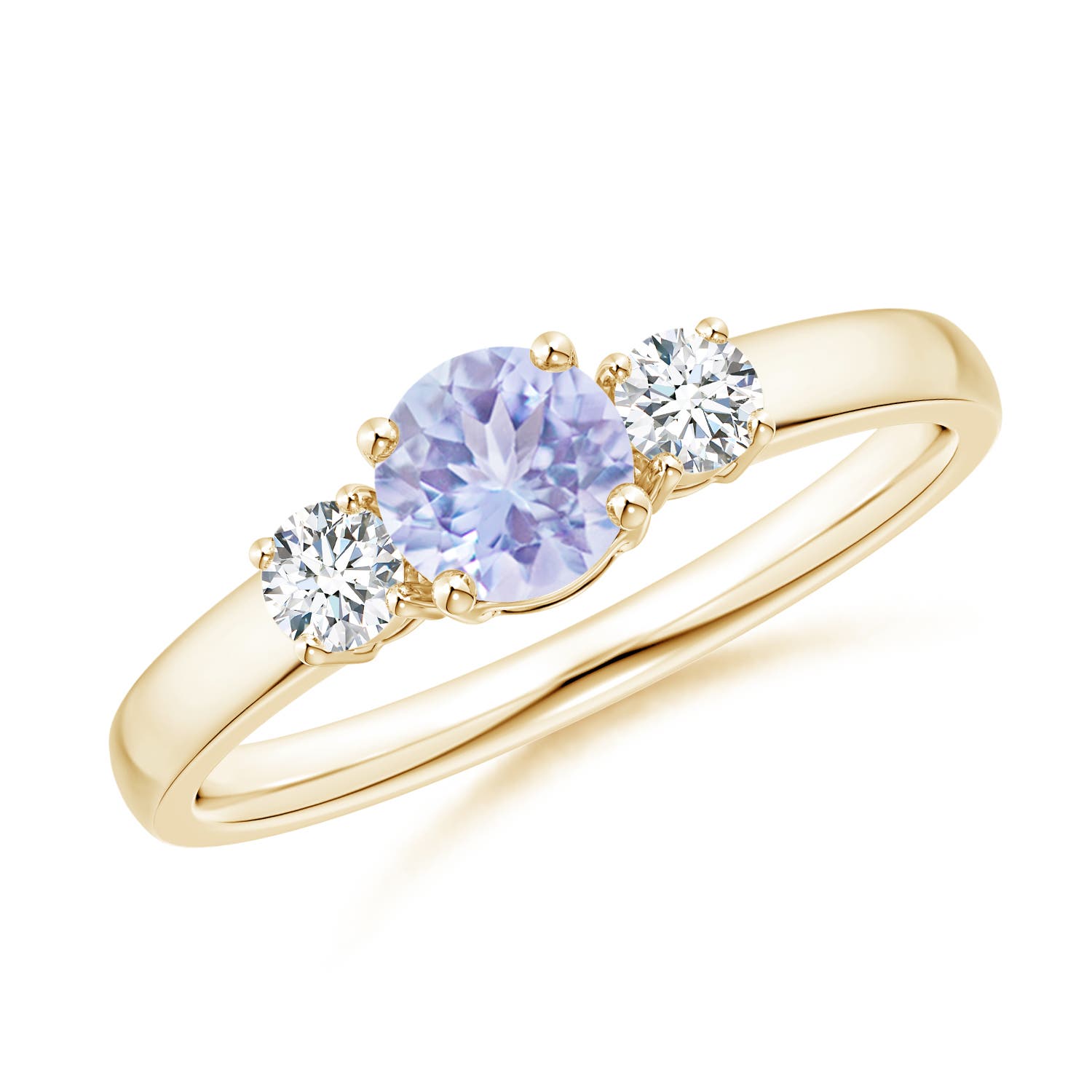 A - Tanzanite / 0.71 CT / 14 KT Yellow Gold