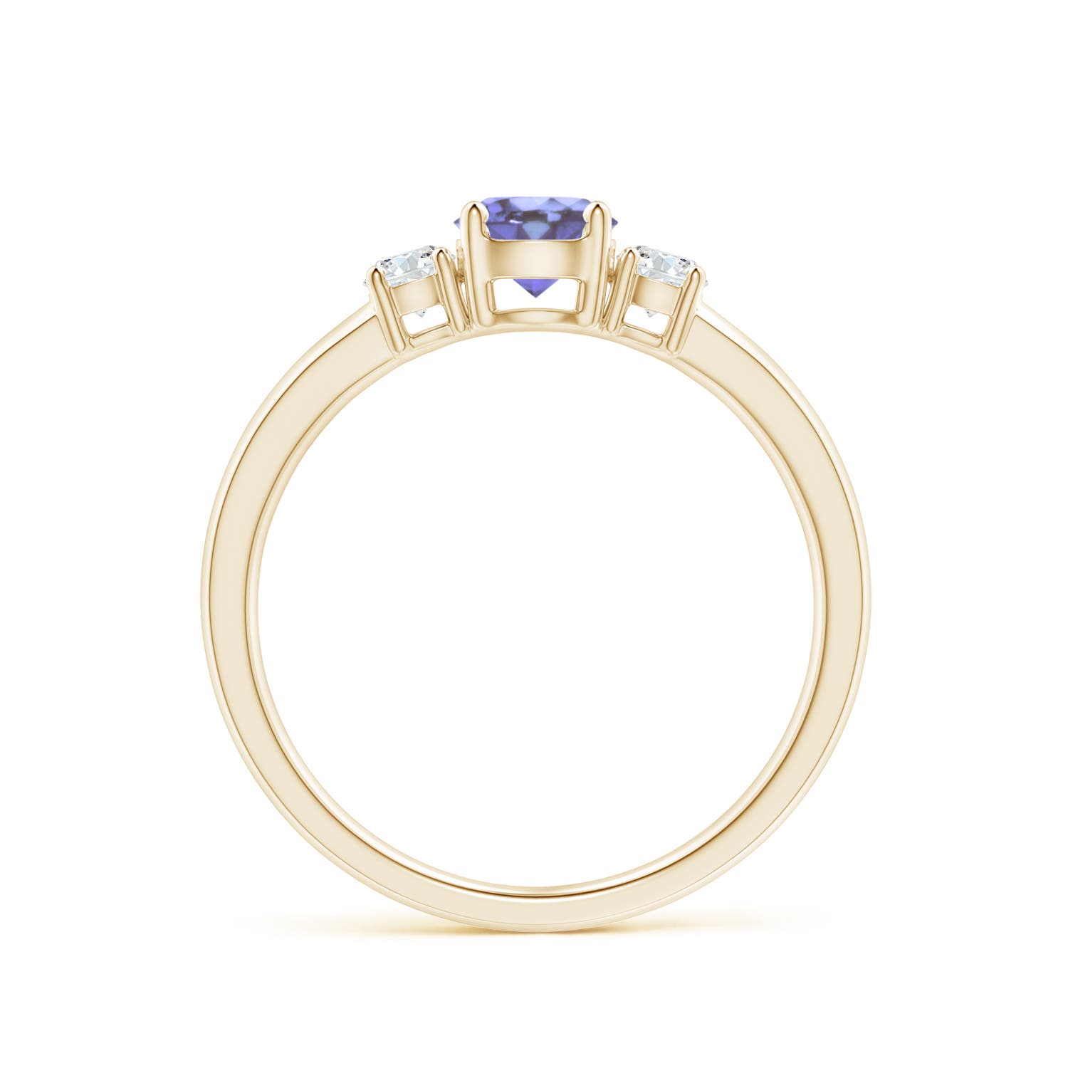 AA - Tanzanite / 0.71 CT / 14 KT Yellow Gold