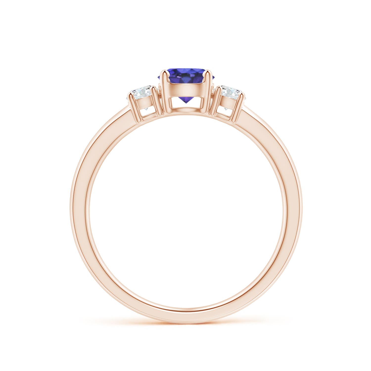 AAA - Tanzanite / 0.71 CT / 14 KT Rose Gold