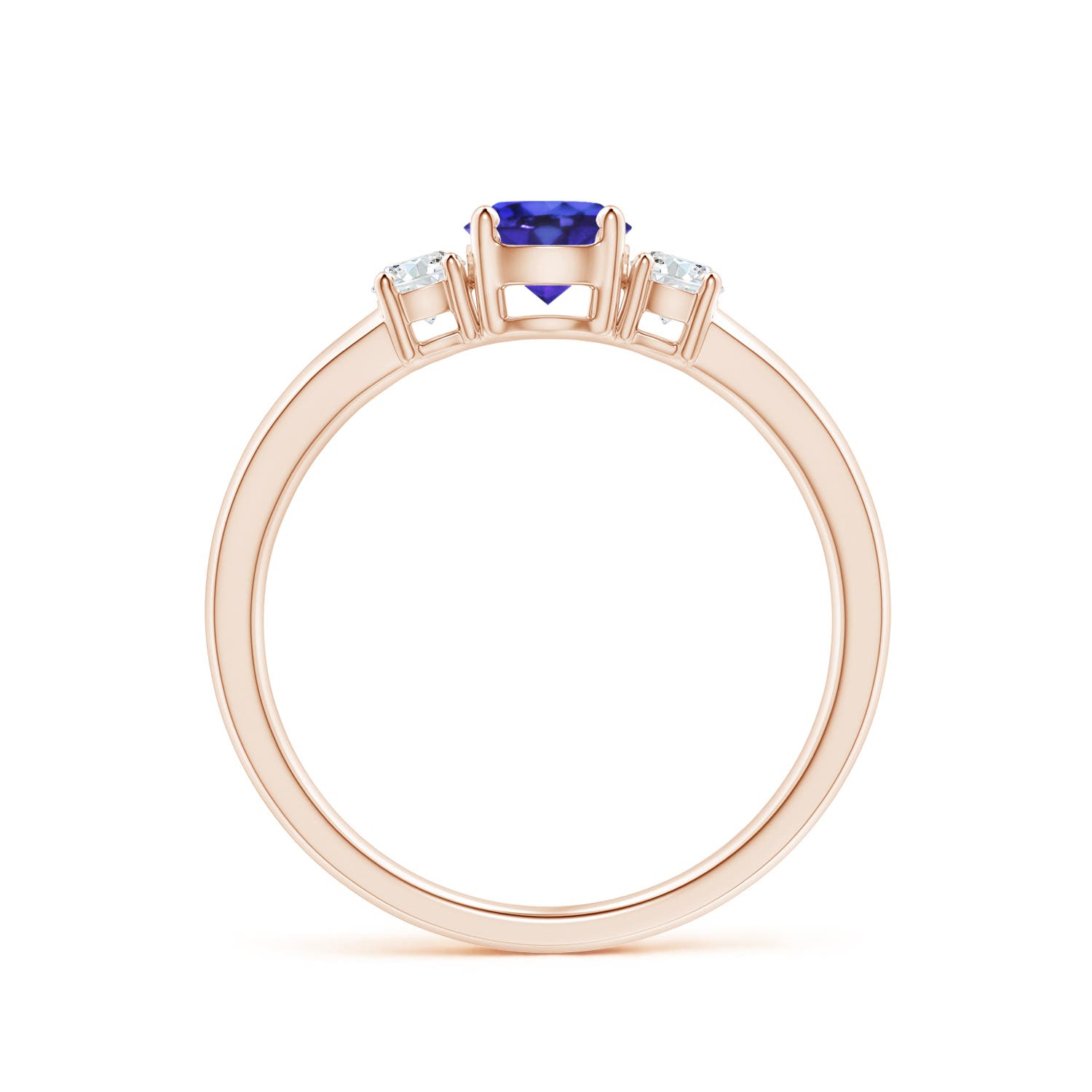 AAAA - Tanzanite / 0.71 CT / 14 KT Rose Gold