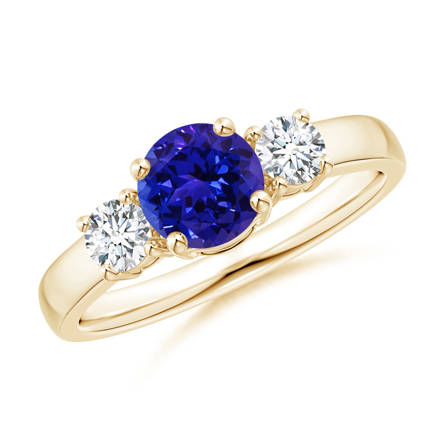 AAAA - Tanzanite / 1.22 CT / 14 KT Yellow Gold