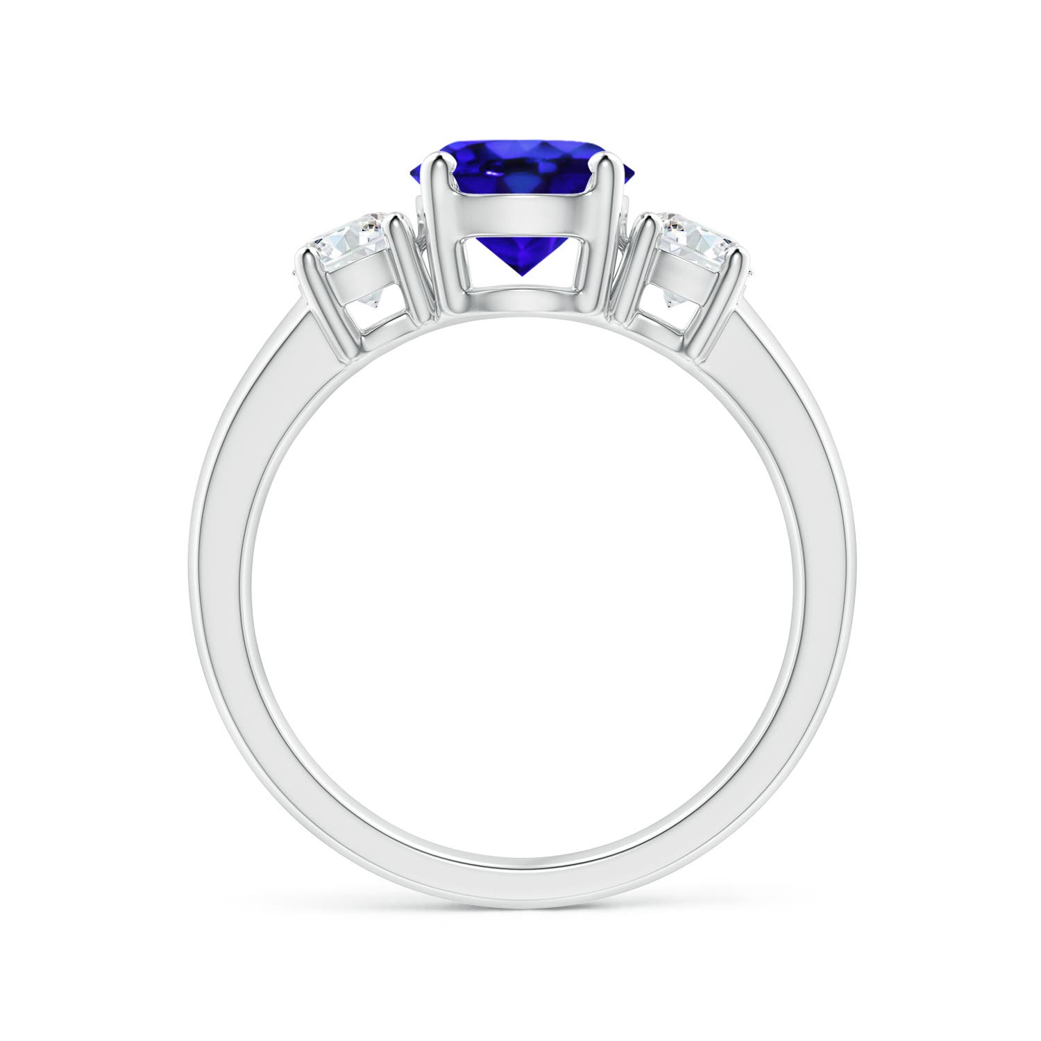 AAA - Tanzanite / 1.91 CT / 14 KT White Gold