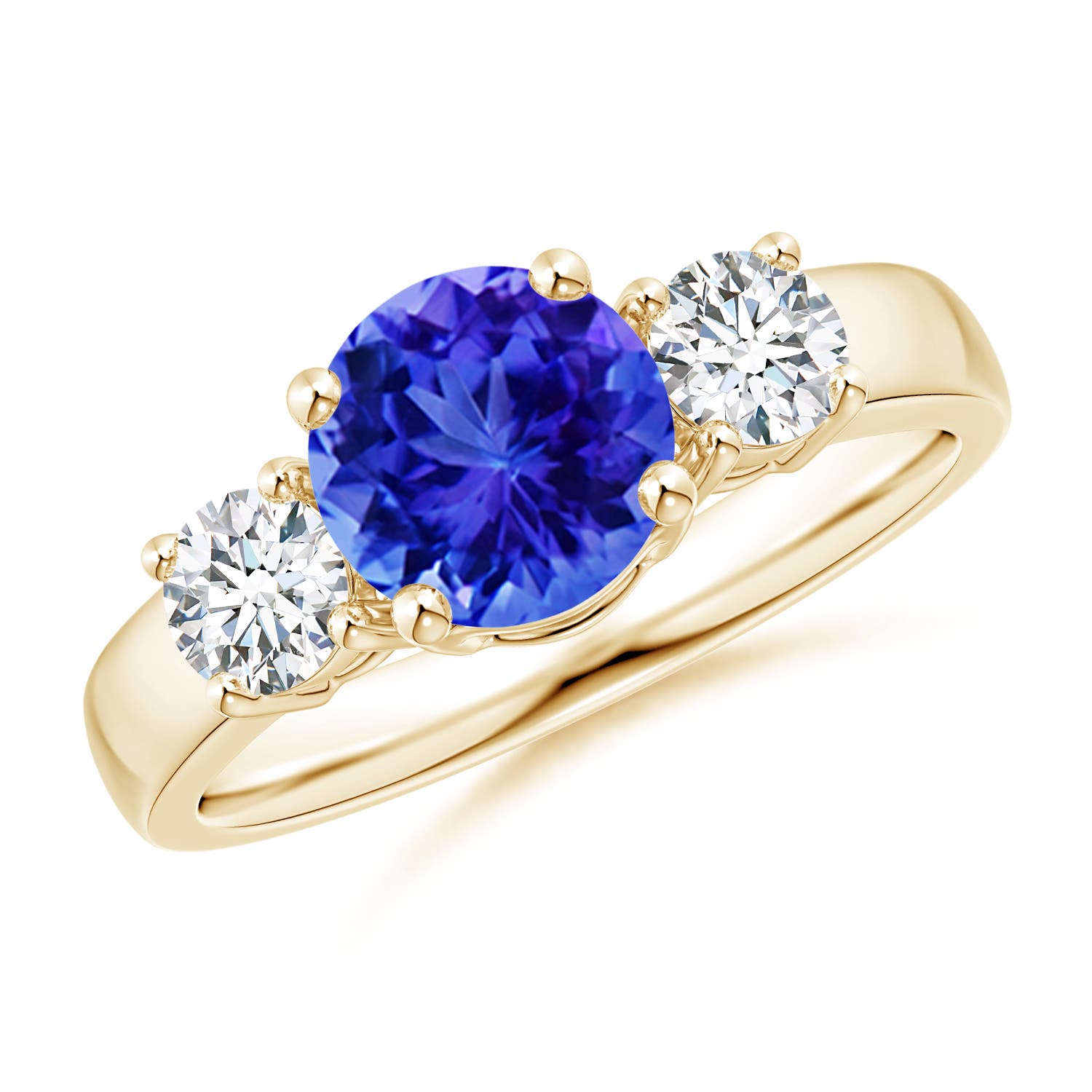 AAA - Tanzanite / 1.91 CT / 14 KT Yellow Gold