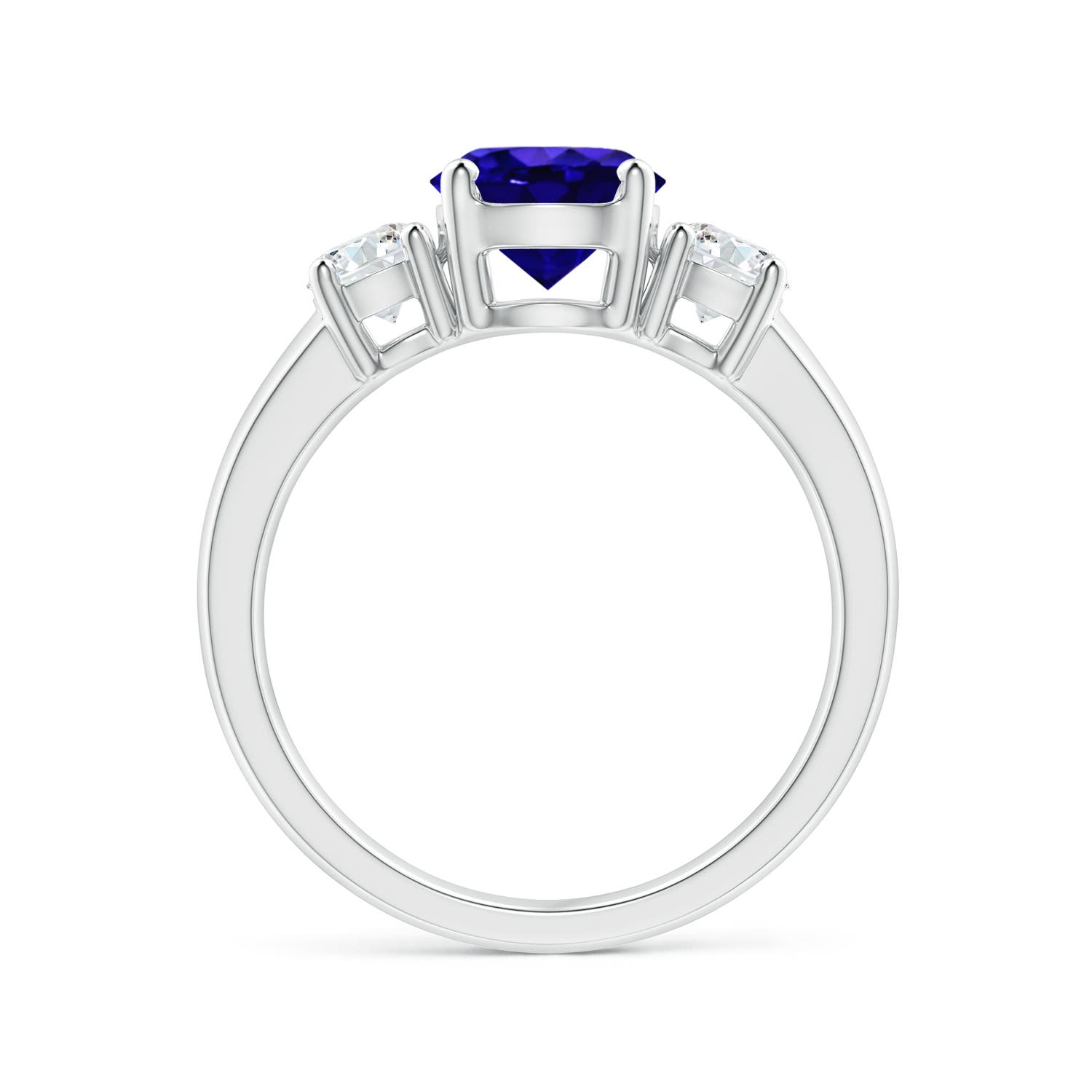 AAAA - Tanzanite / 1.91 CT / 14 KT White Gold