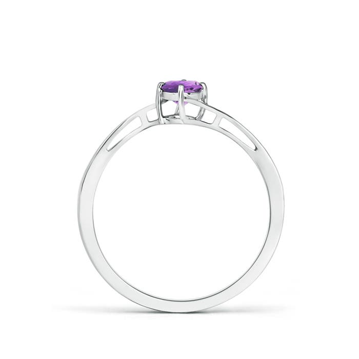 A - Amethyst / 0.25 CT / 14 KT White Gold