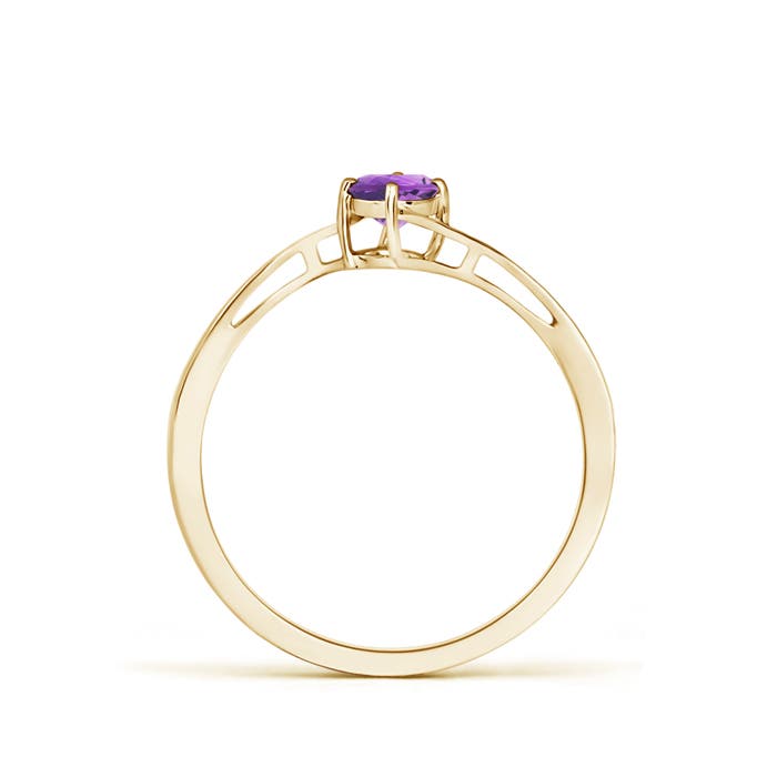 AA - Amethyst / 0.25 CT / 14 KT Yellow Gold