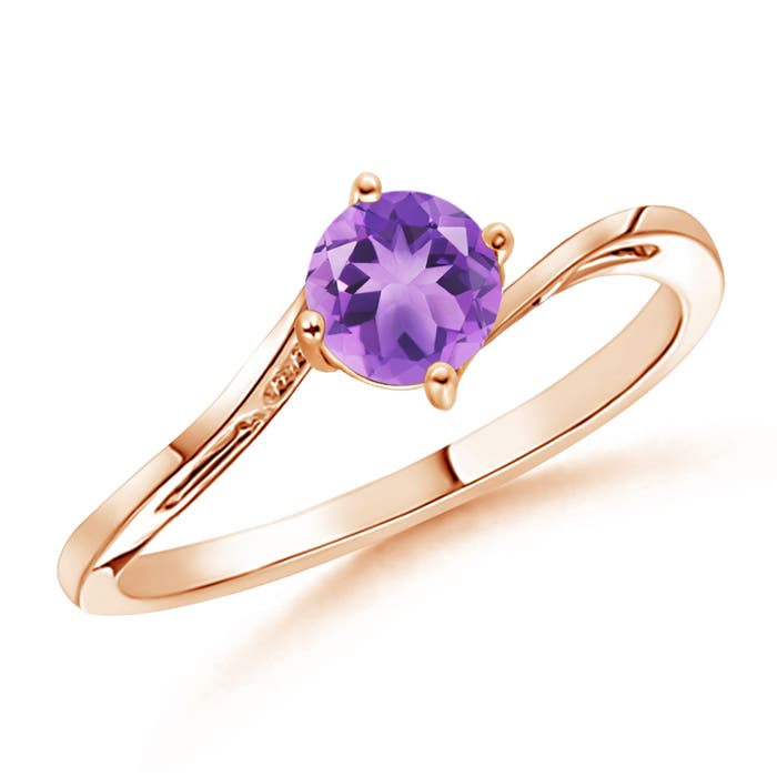 A - Amethyst / 0.45 CT / 14 KT Rose Gold